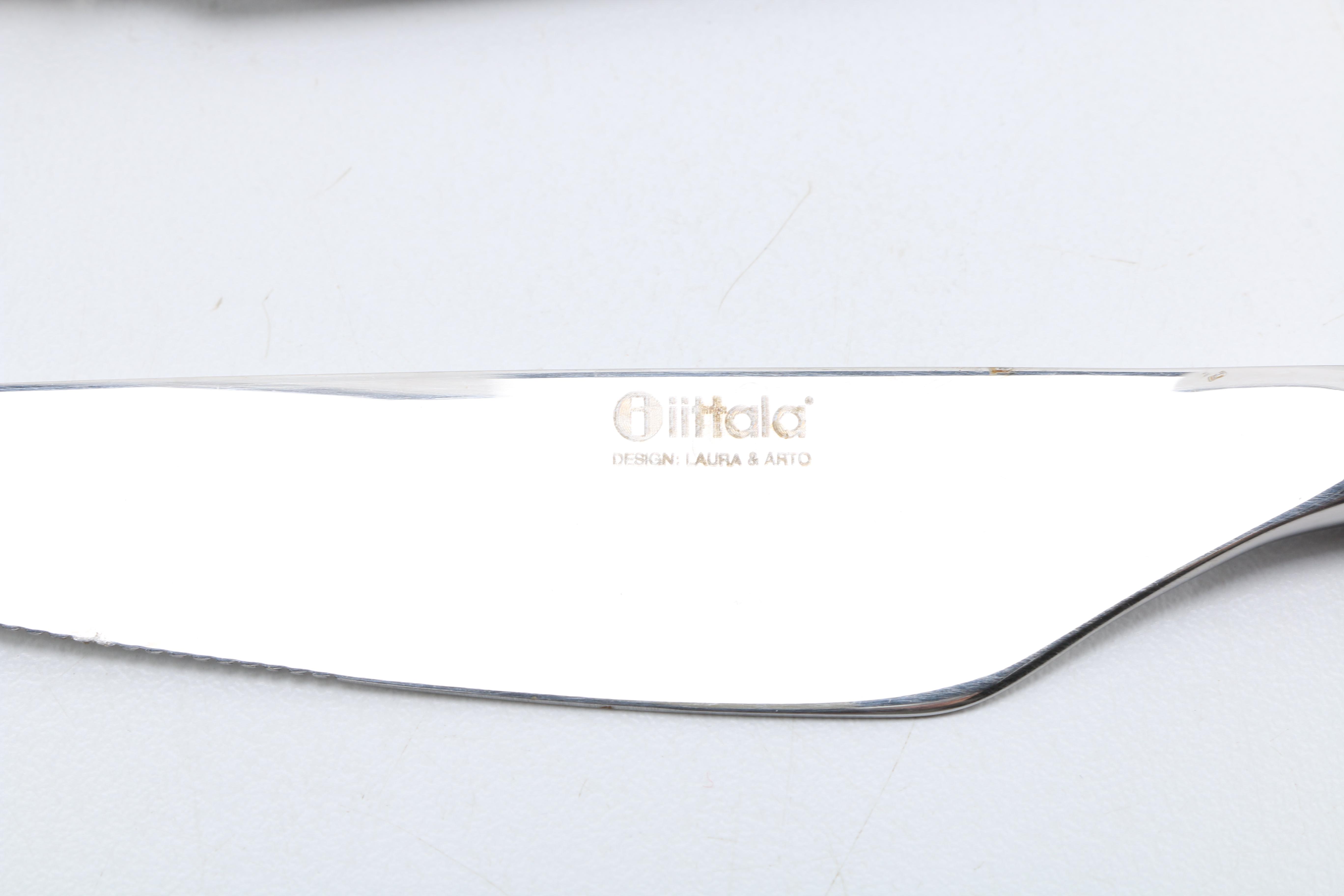 Stainless Steel Cutlery Set Including Iittala and Ricci.