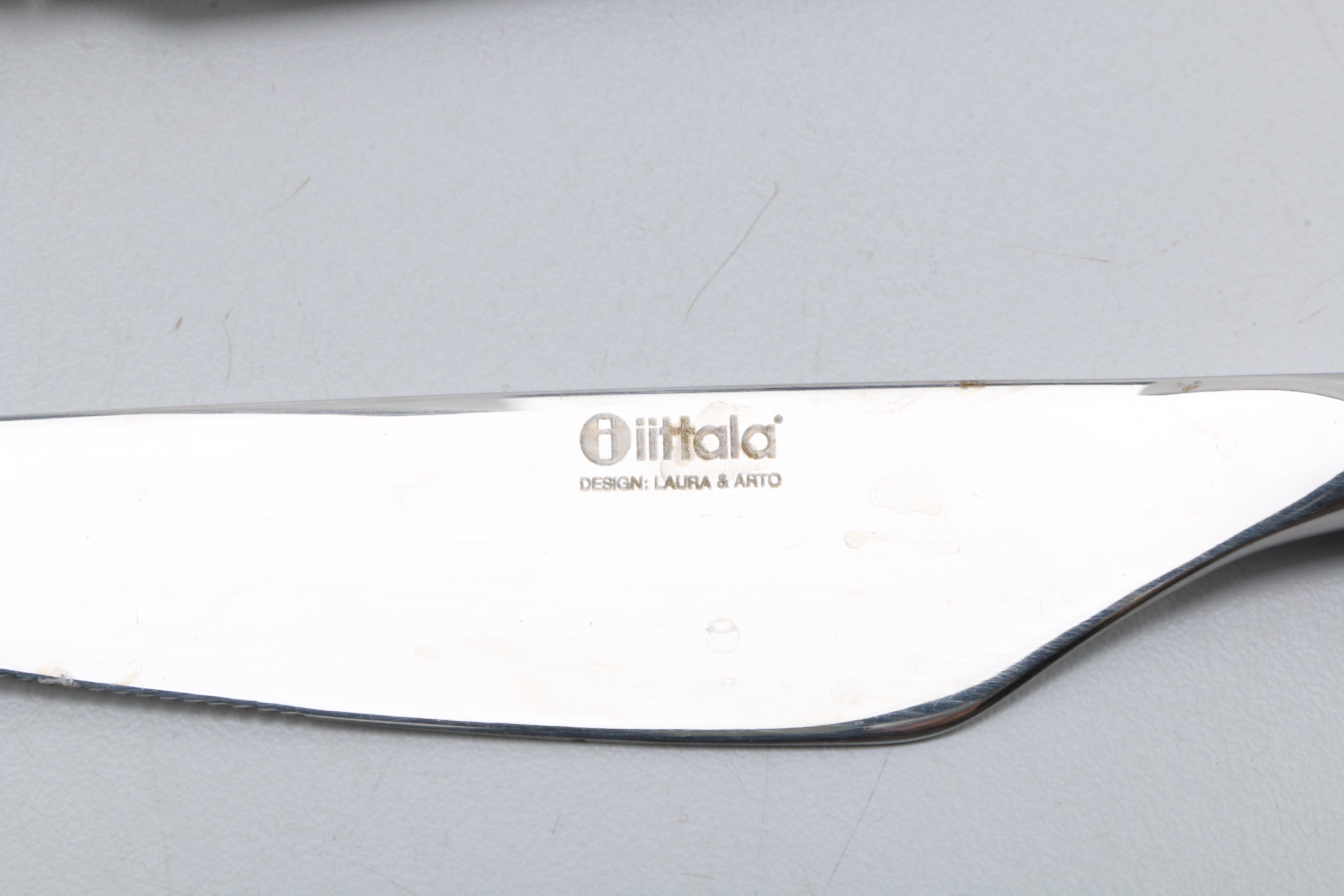 Stainless Steel Cutlery Set Including Iittala and Ricci.