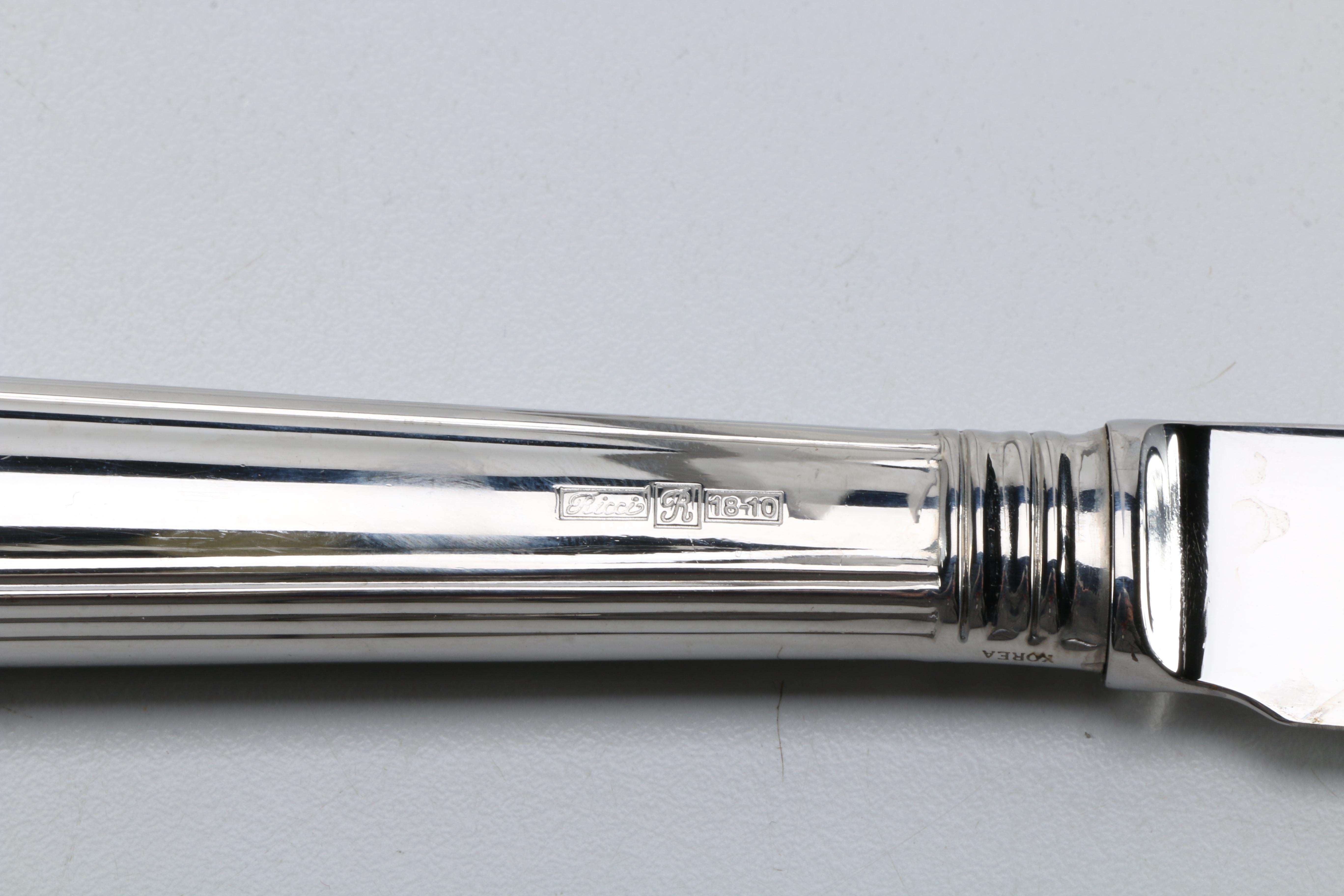 Stainless Steel Cutlery Set Including Iittala and Ricci.