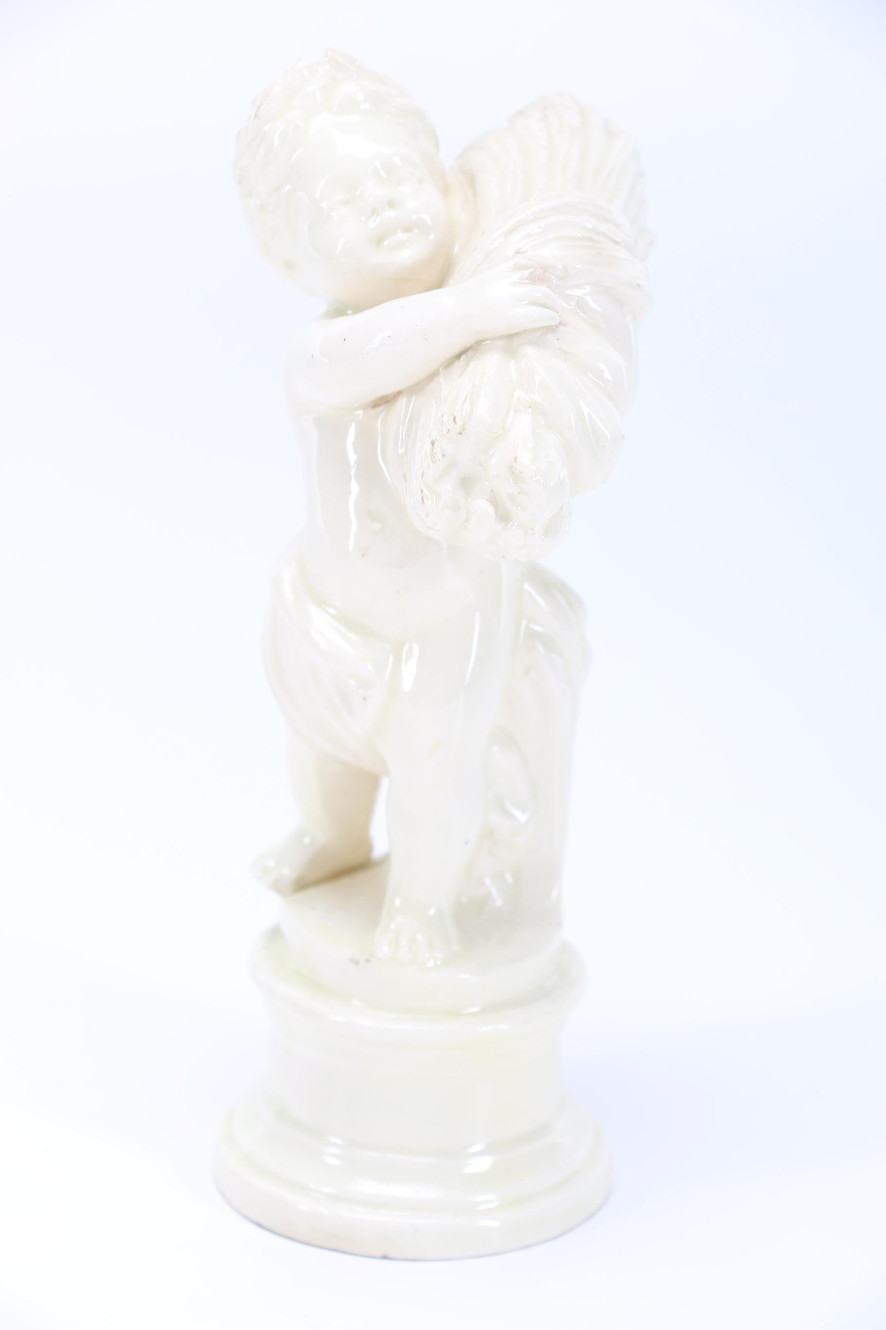 Vintage Italian Ceramic Cherub Statues