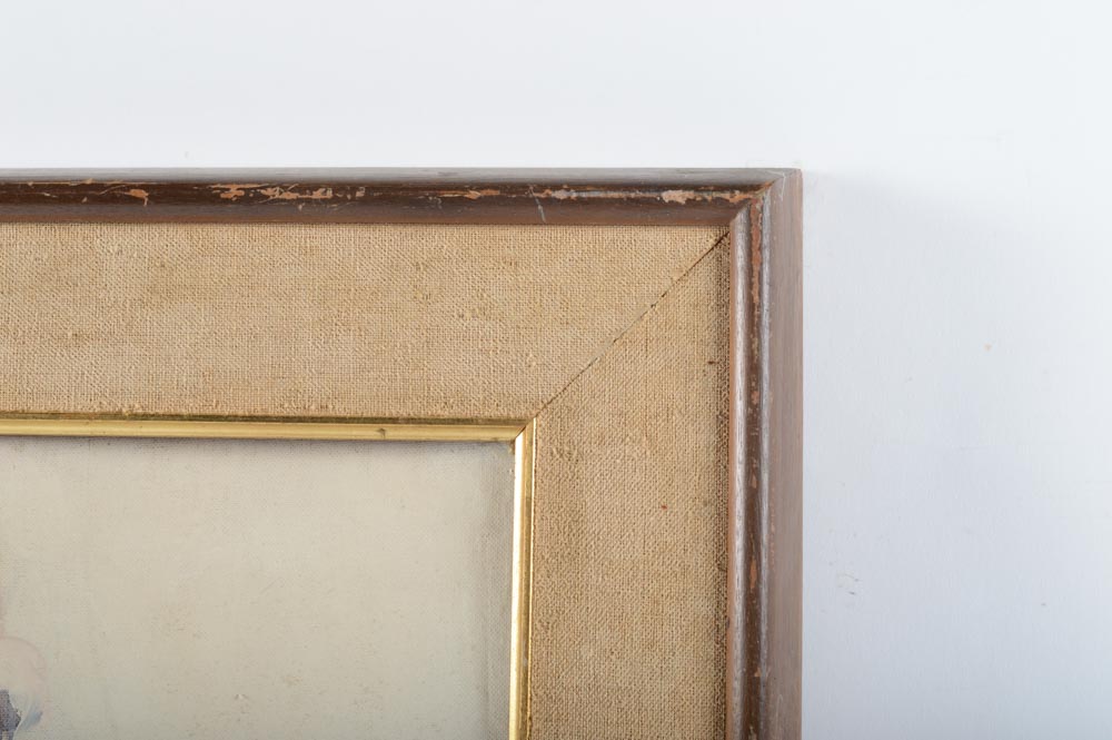 Alexander Minewski Oil Painting Seated Female Nude