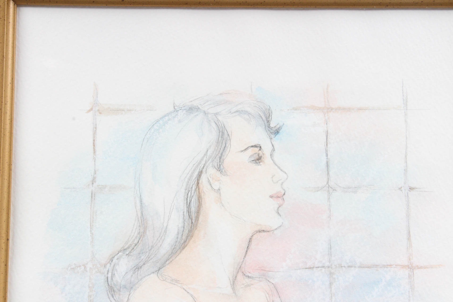 C. Ruskin "Dreaming II"  Mixed Media Painting