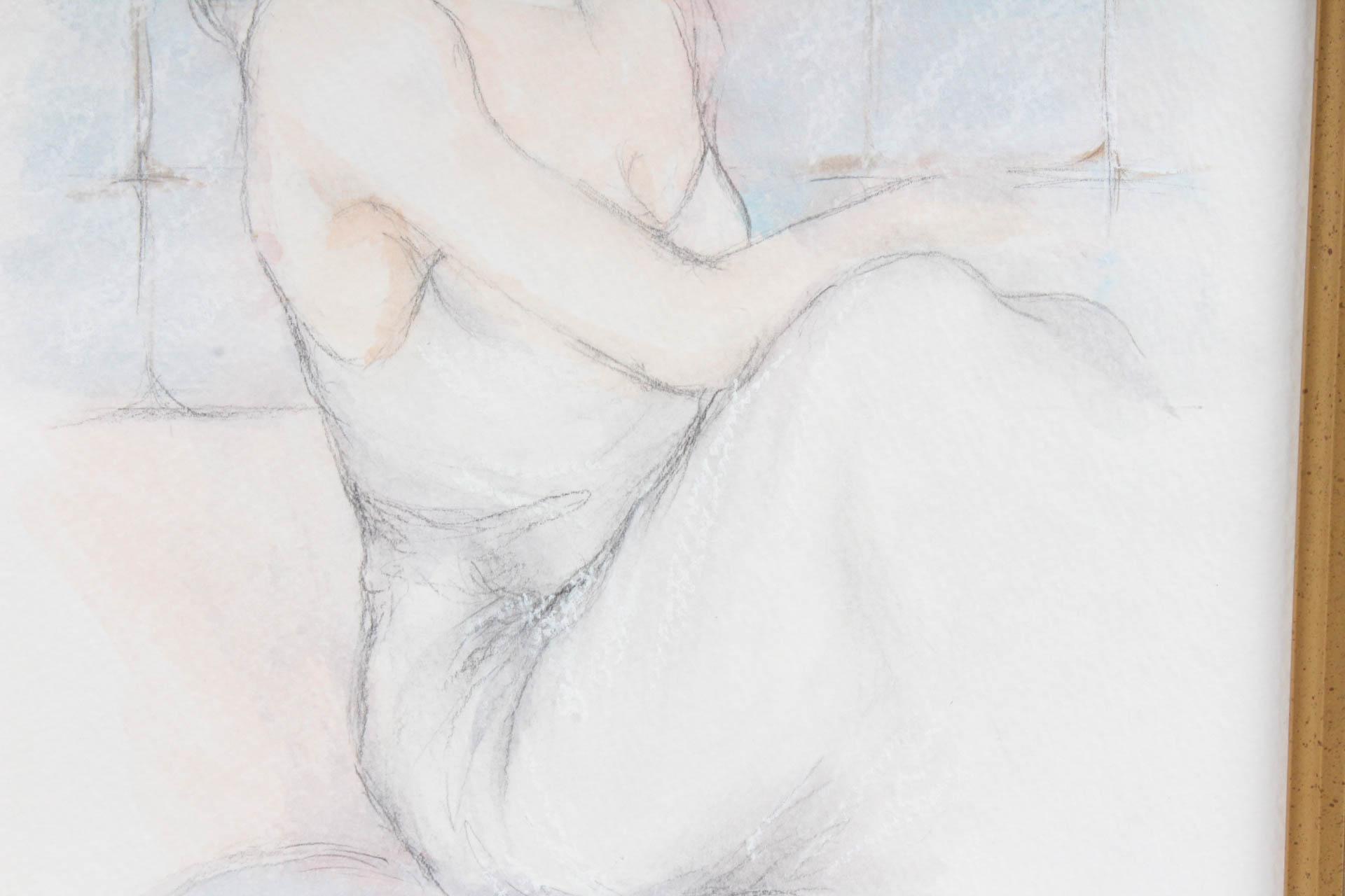 C. Ruskin "Dreaming II"  Mixed Media Painting