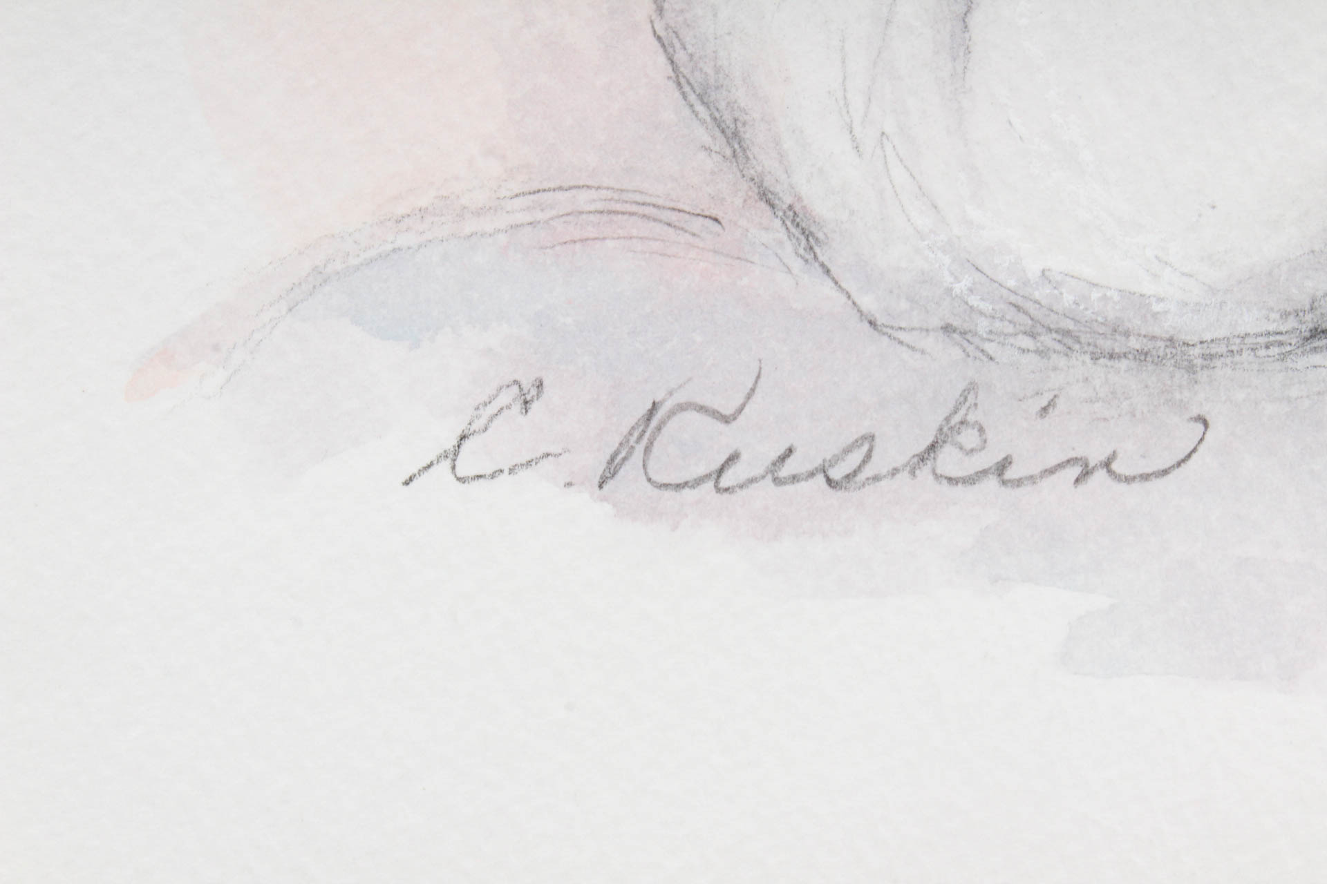 C. Ruskin "Dreaming II"  Mixed Media Painting