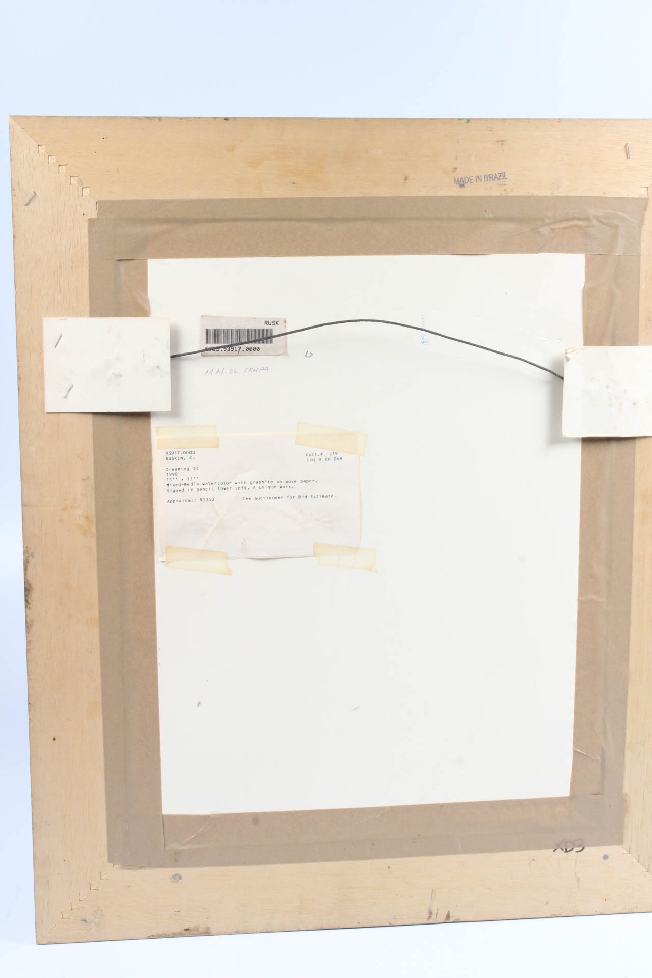 C. Ruskin "Dreaming II"  Mixed Media Painting