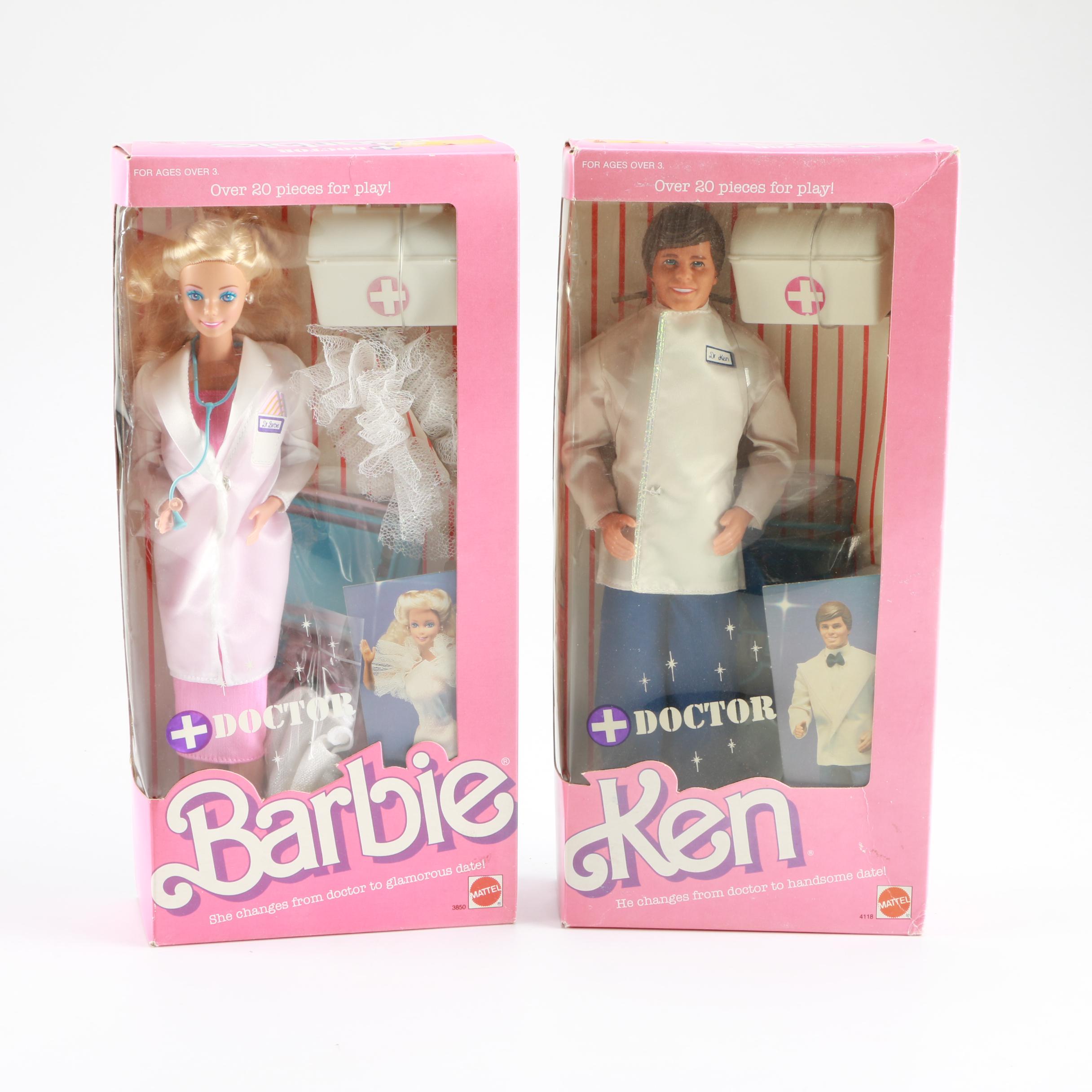 1987 Doctor Barbie and Ken Dolls