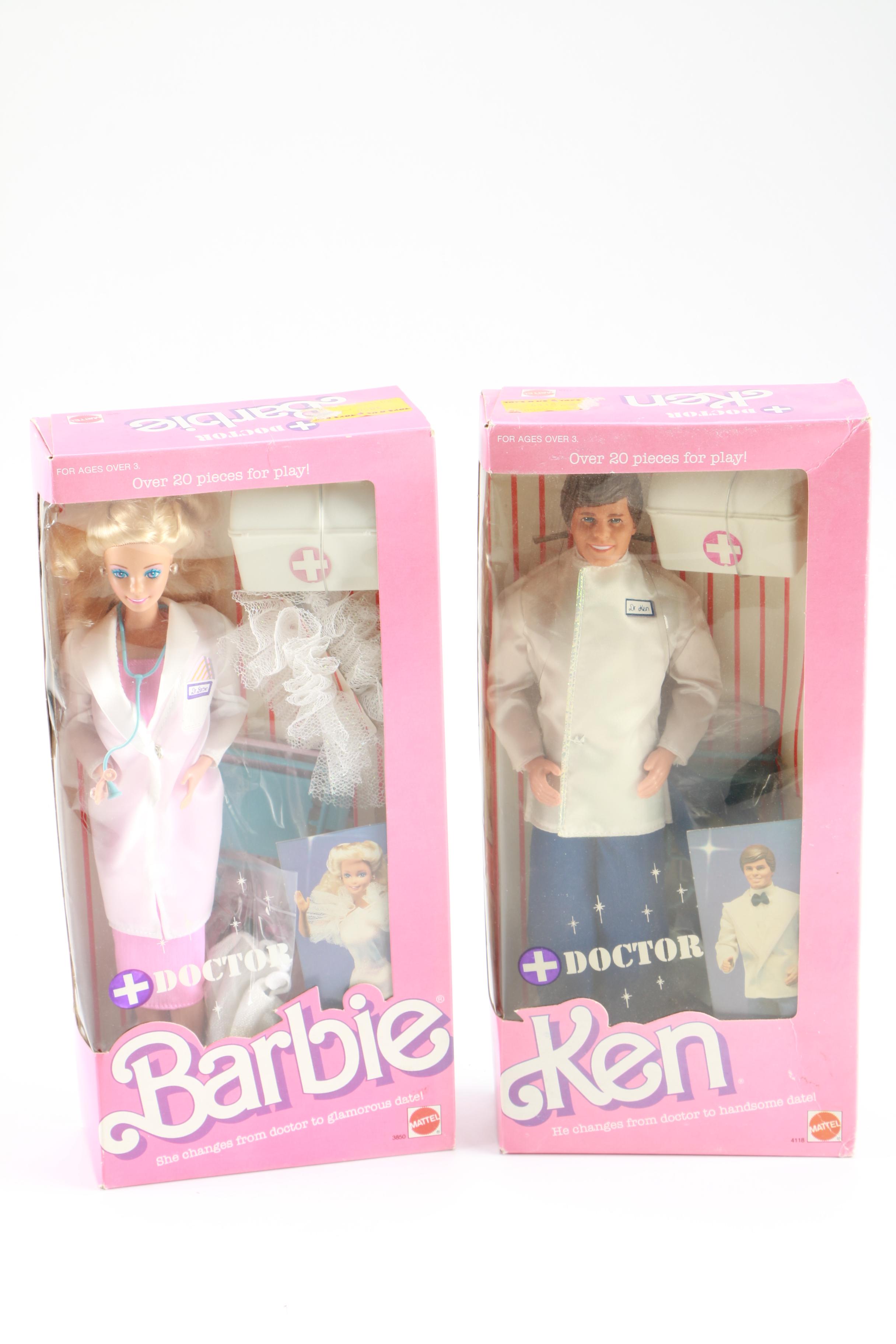 1987 Doctor Barbie and Ken Dolls
