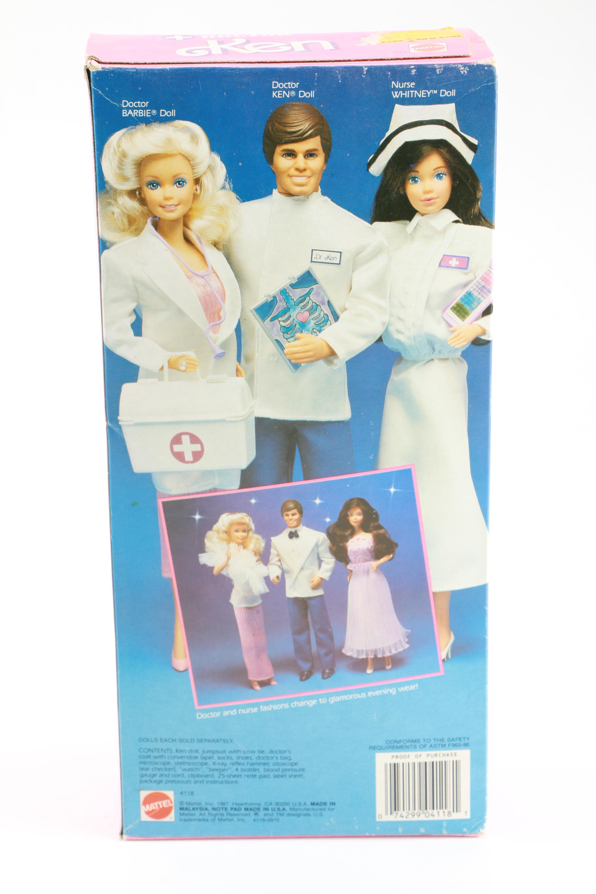 1987 Doctor Barbie and Ken Dolls
