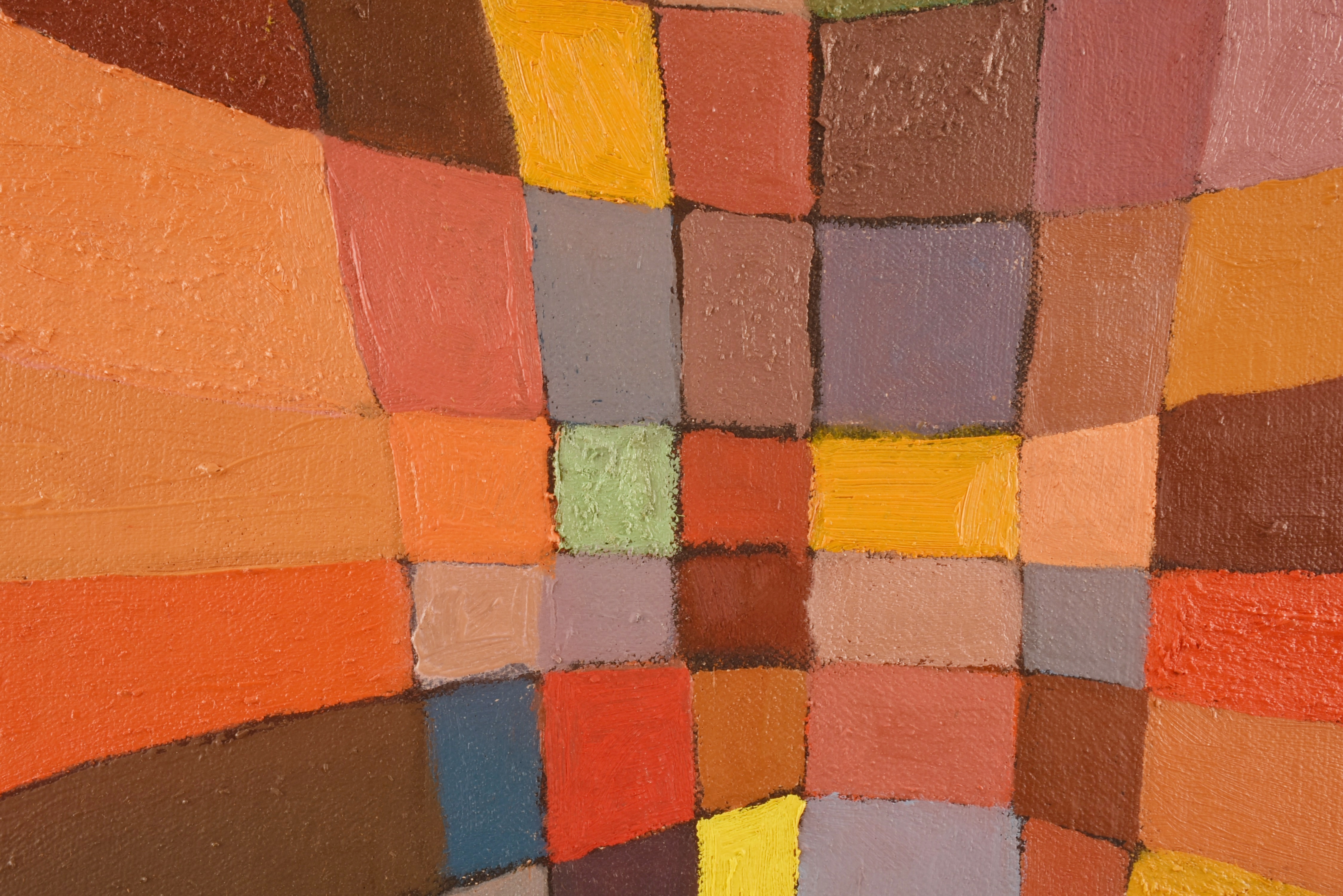 Original Abstract Painting "Technicolor" by E. Yaeger, Dated 1962