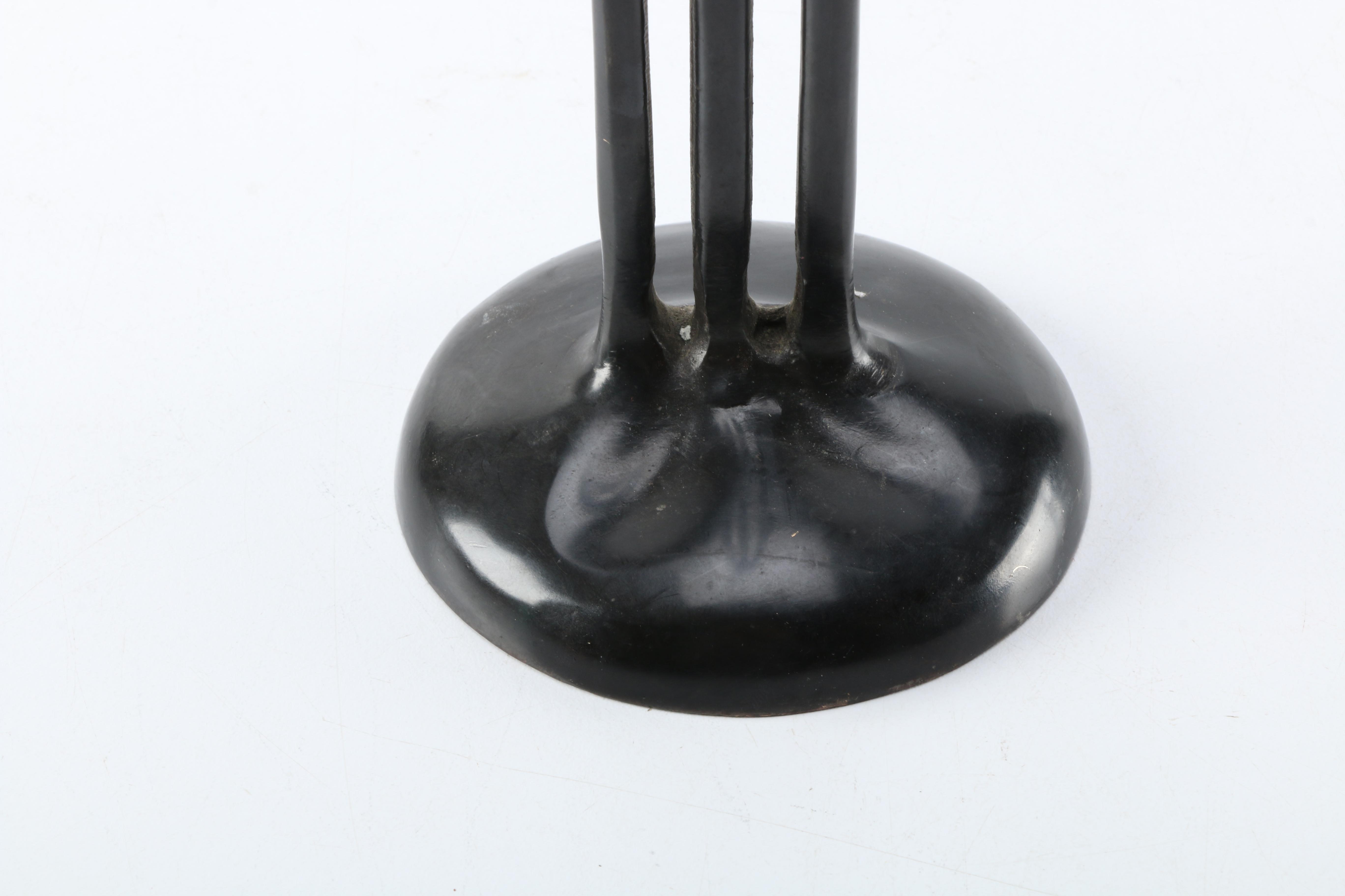 Mid Century Cast Metal Sculpture of Two People