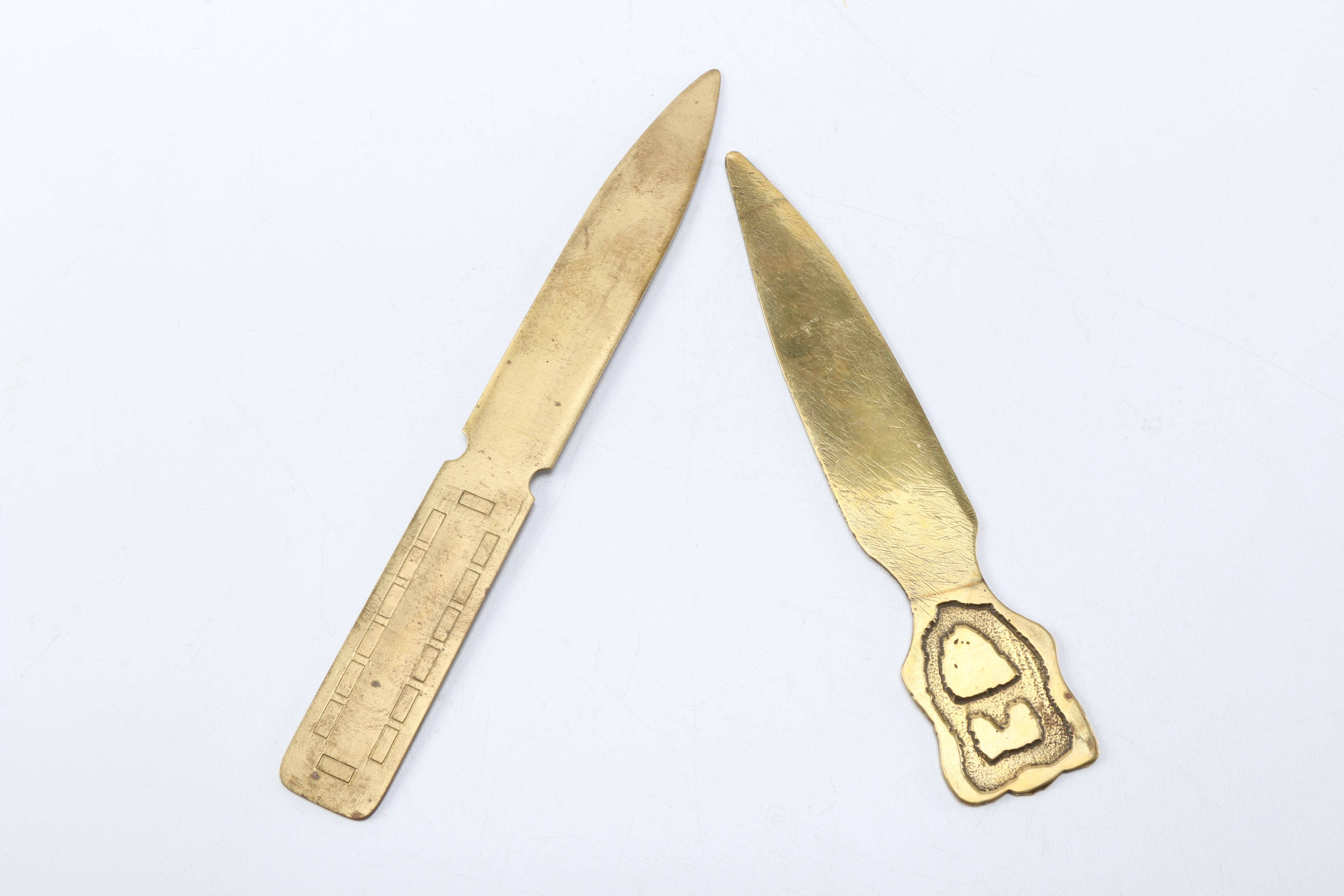 Collection of Antique Page Turners In Brass And Copper