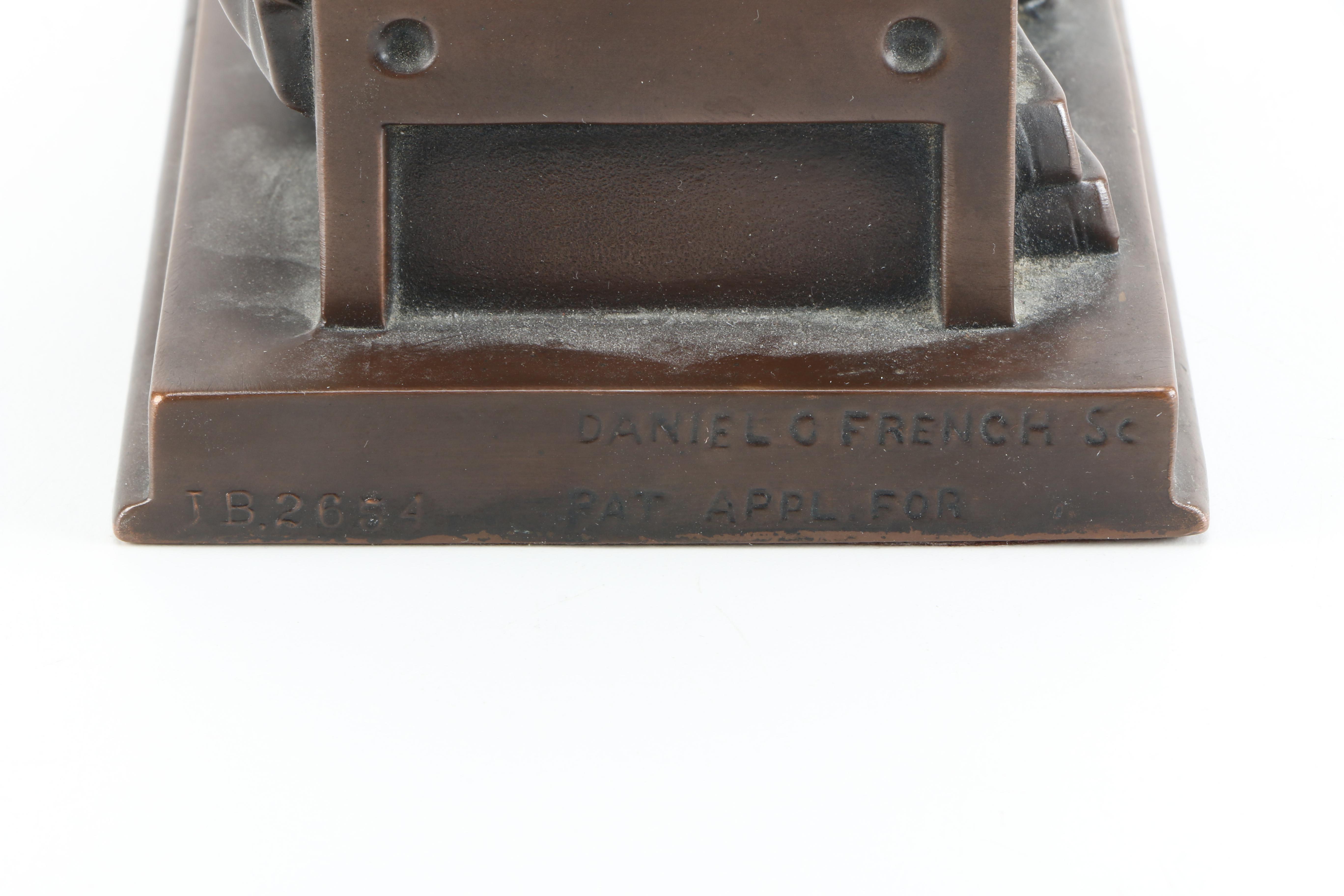 John Harvard Bronze Bookends