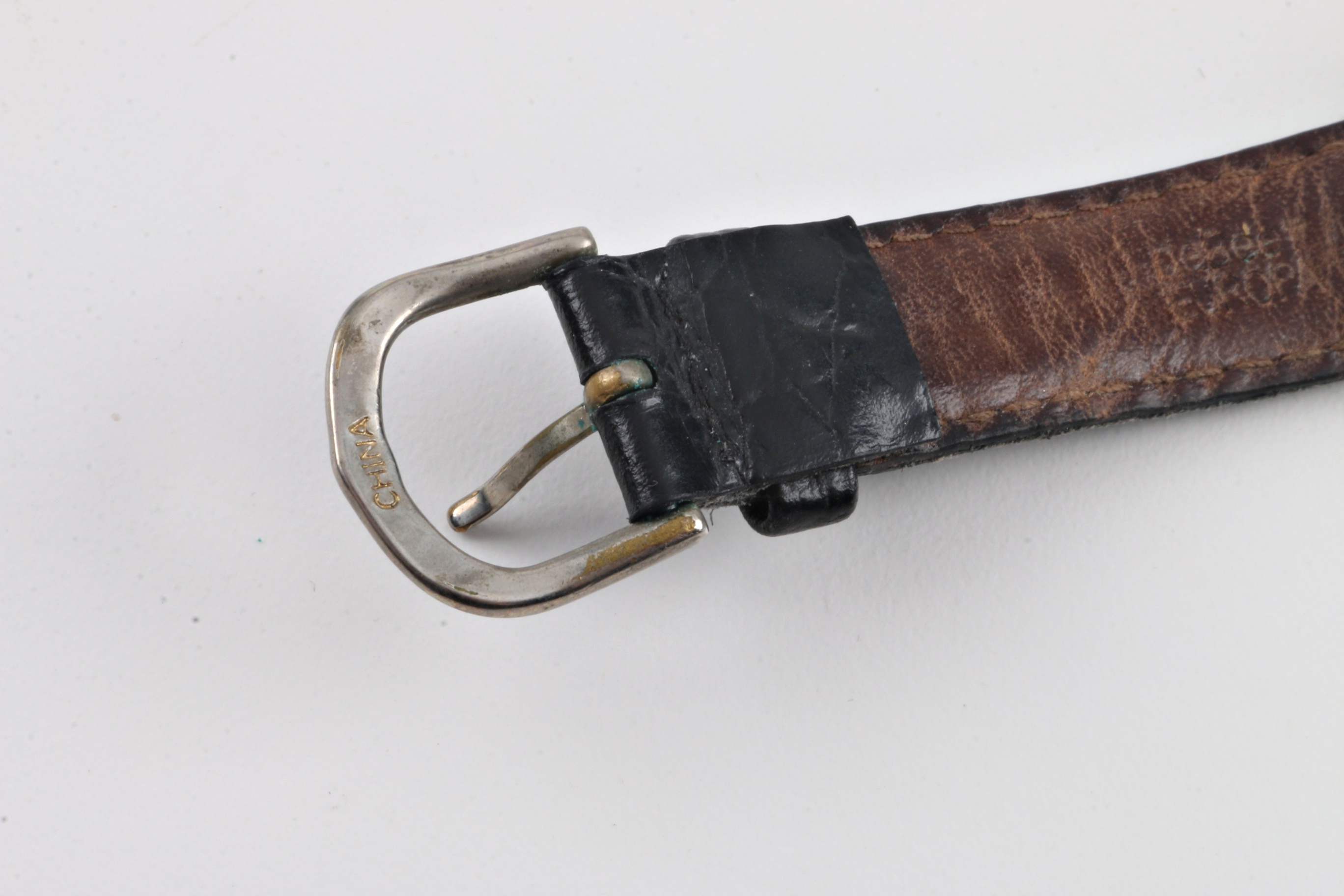 14K White Gold Longines Tank Style Watch with Diamonds