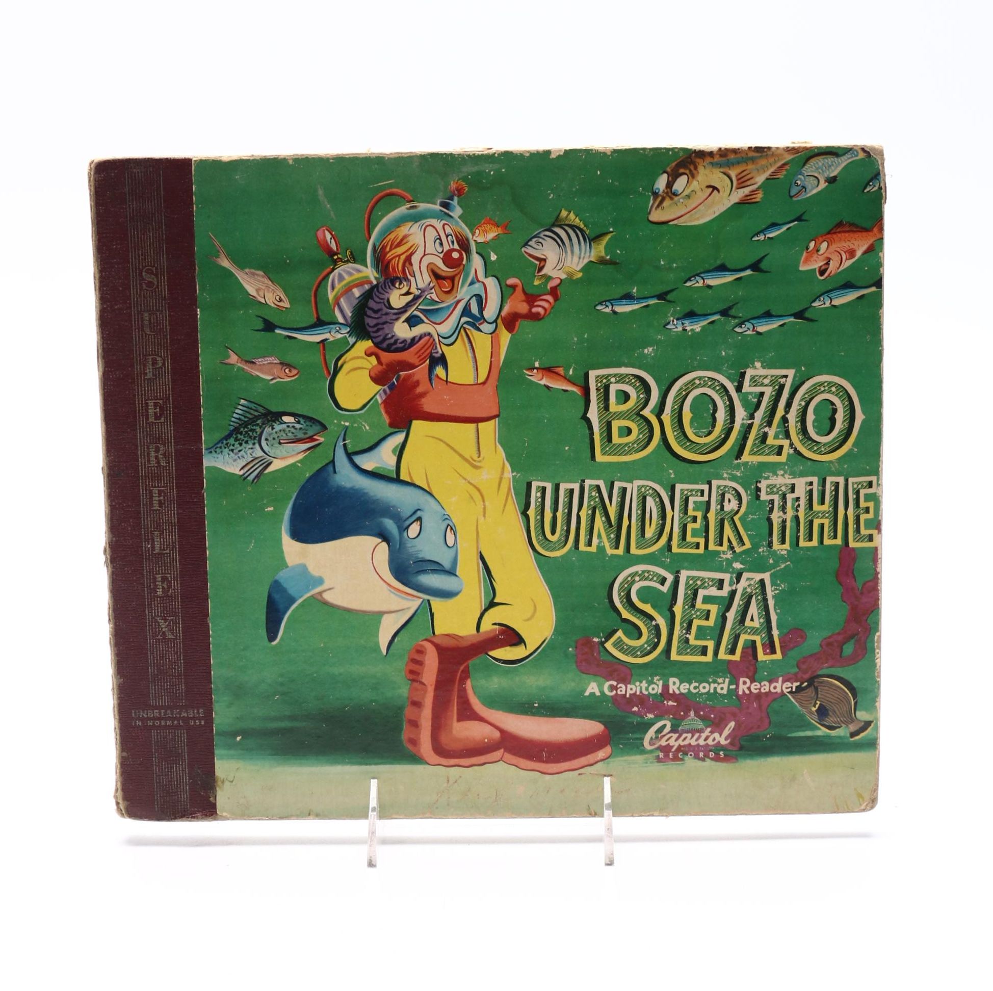 1940s "Bozo Under The Sea" Record-Reader