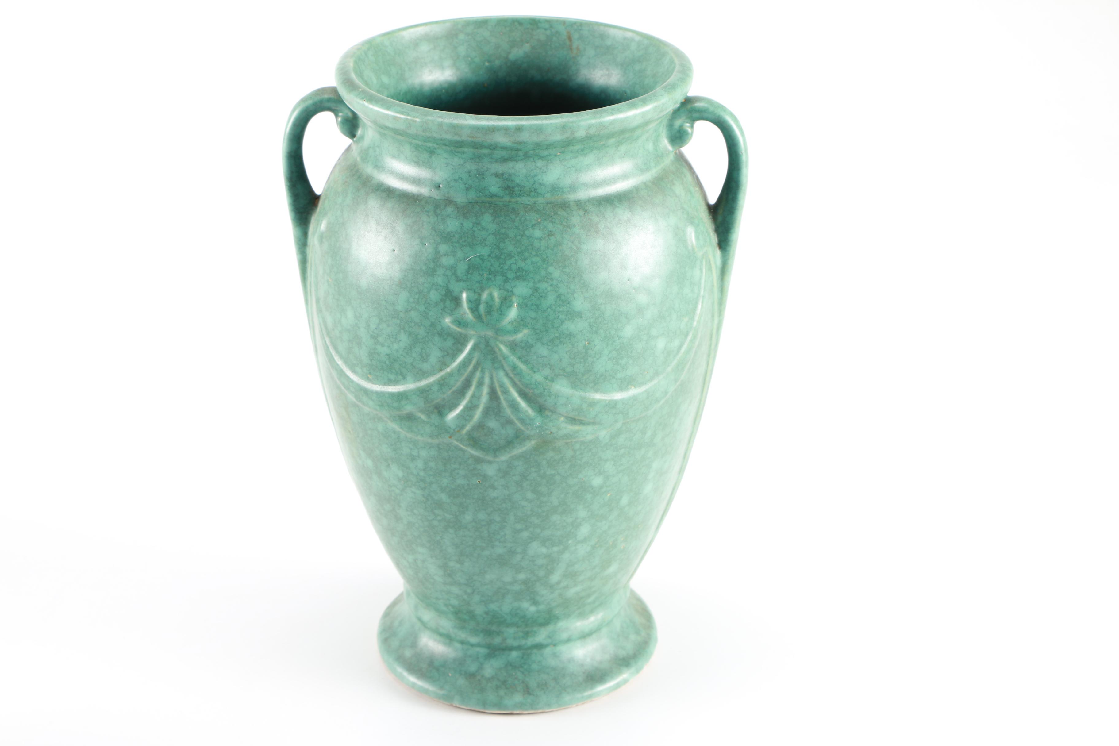 Green and Blue Ceramic Vases