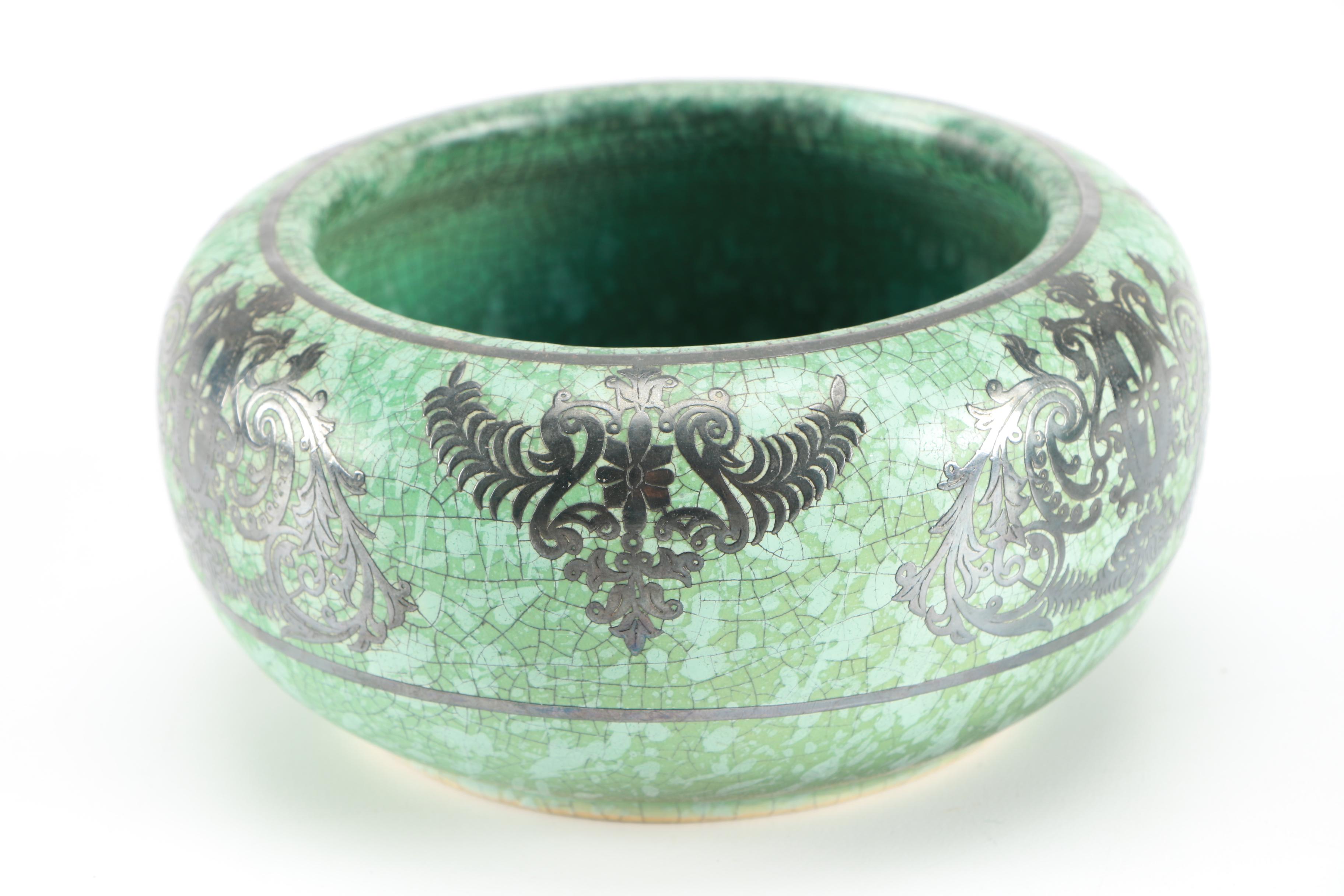 Green and Blue Ceramic Vases