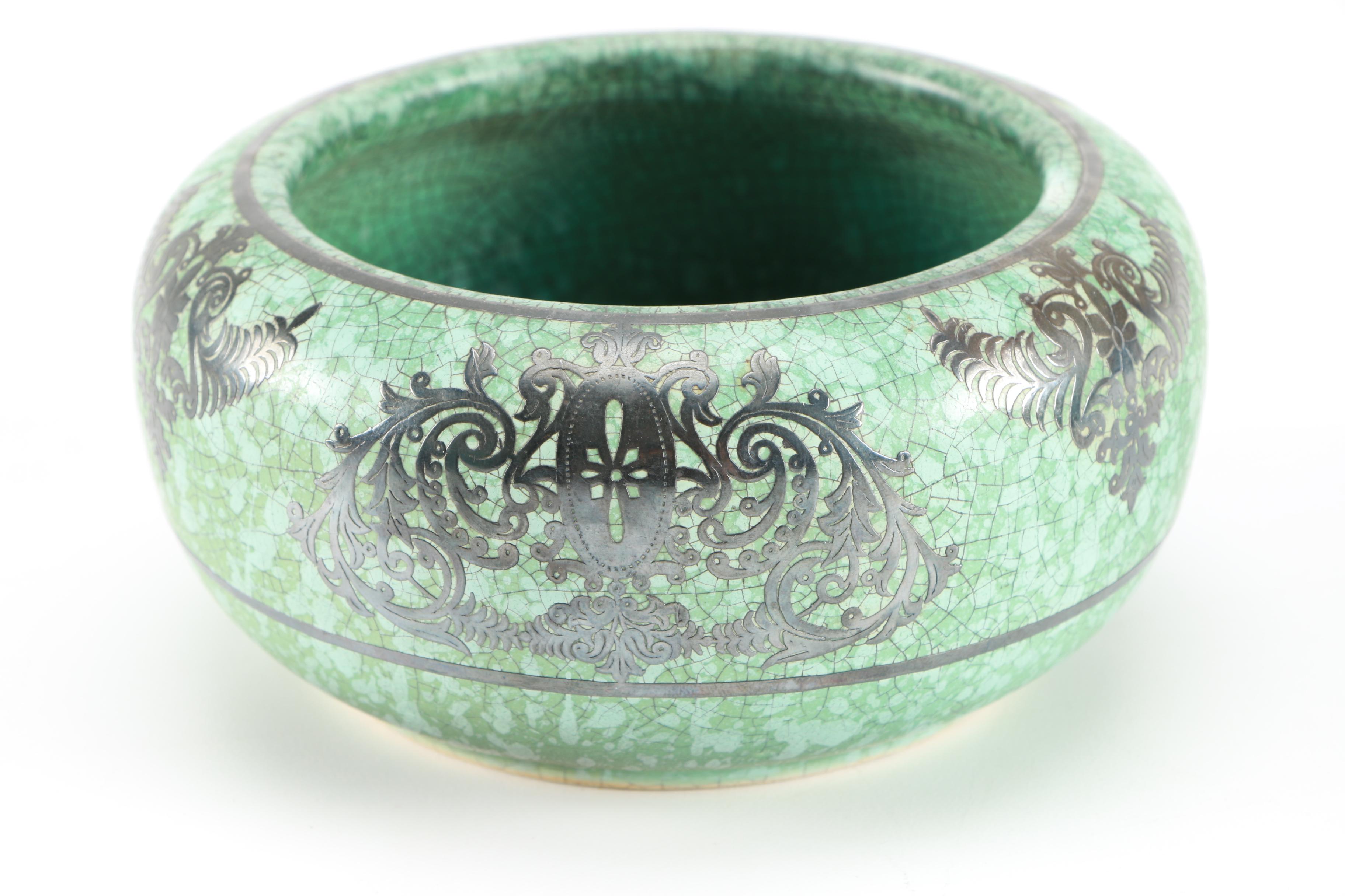 Green and Blue Ceramic Vases