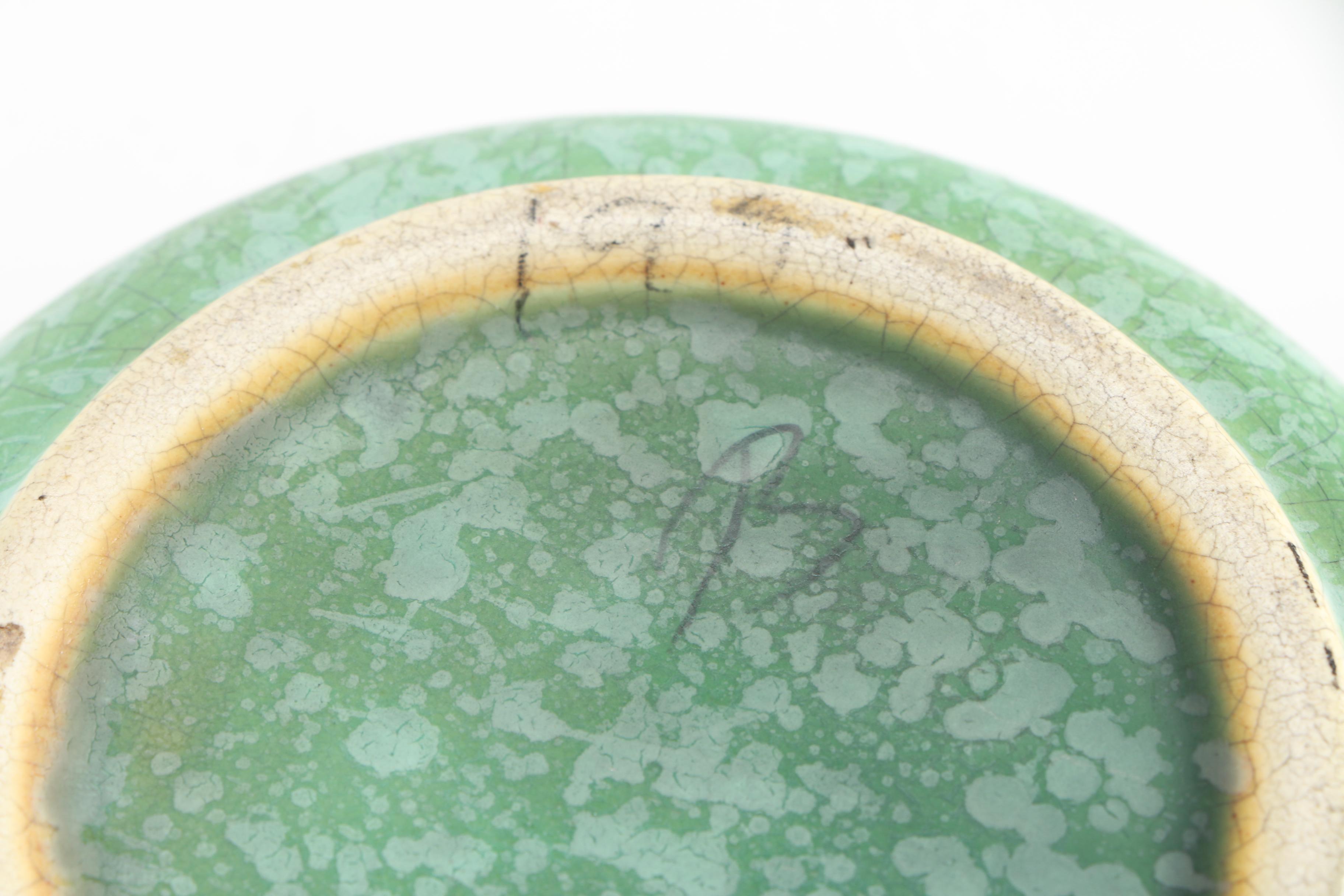 Green and Blue Ceramic Vases