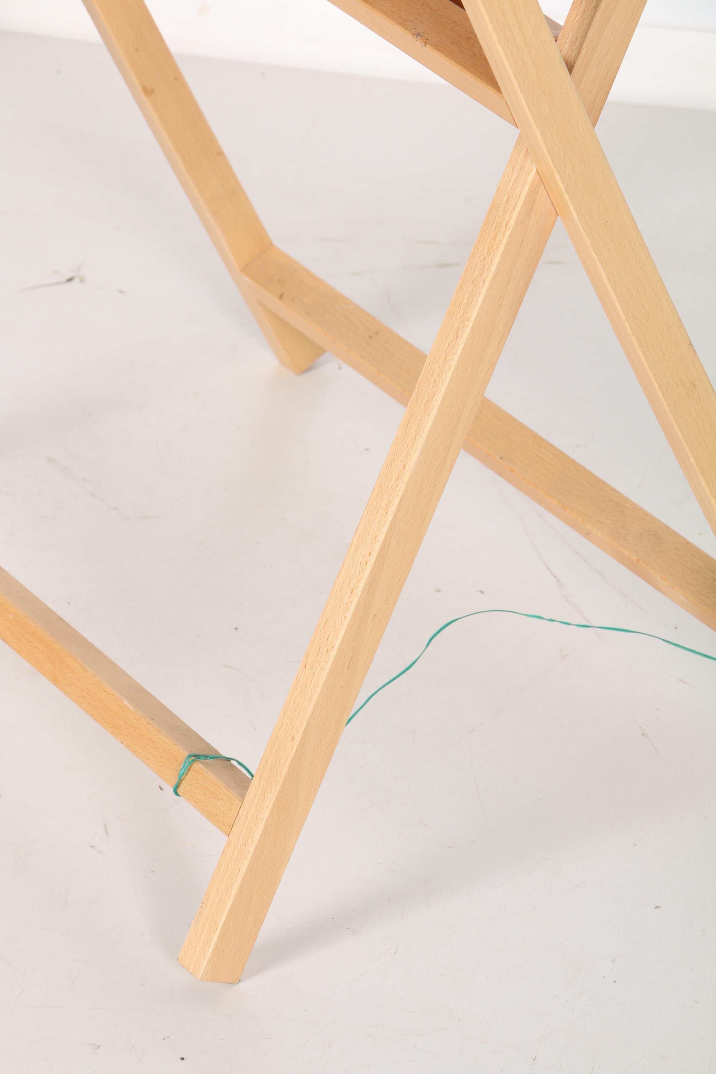 Contemporary Wood Folding Rack