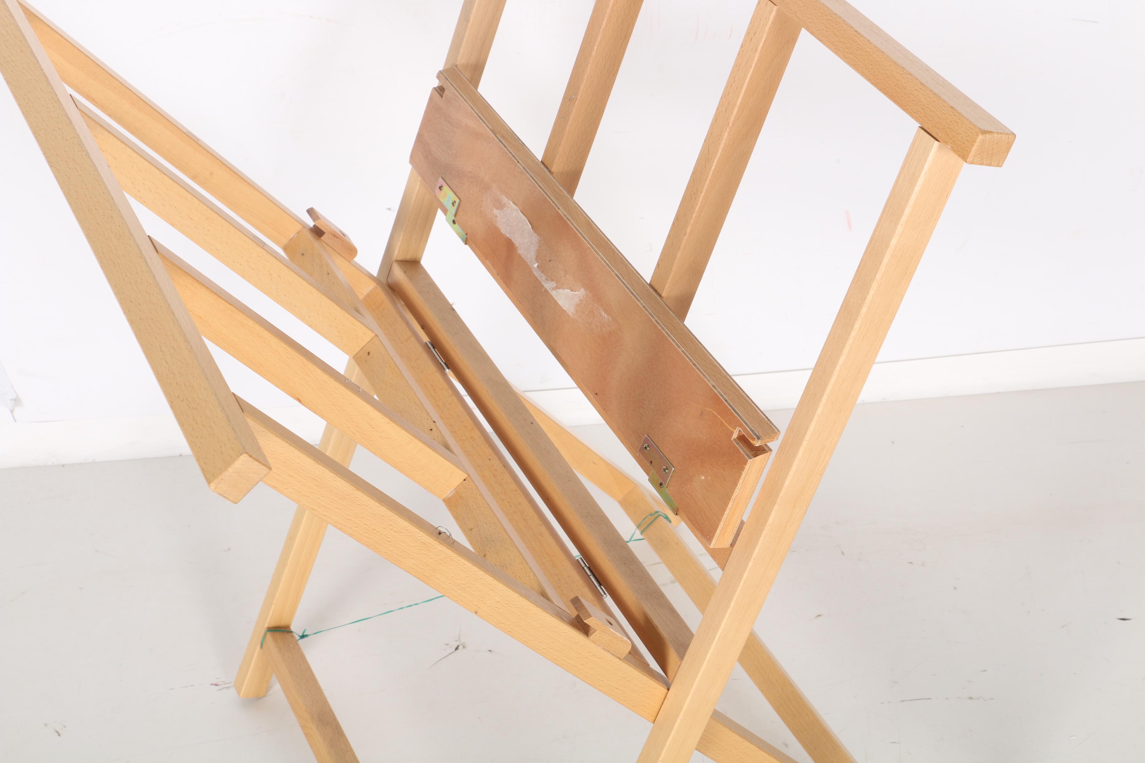 Contemporary Wood Folding Rack