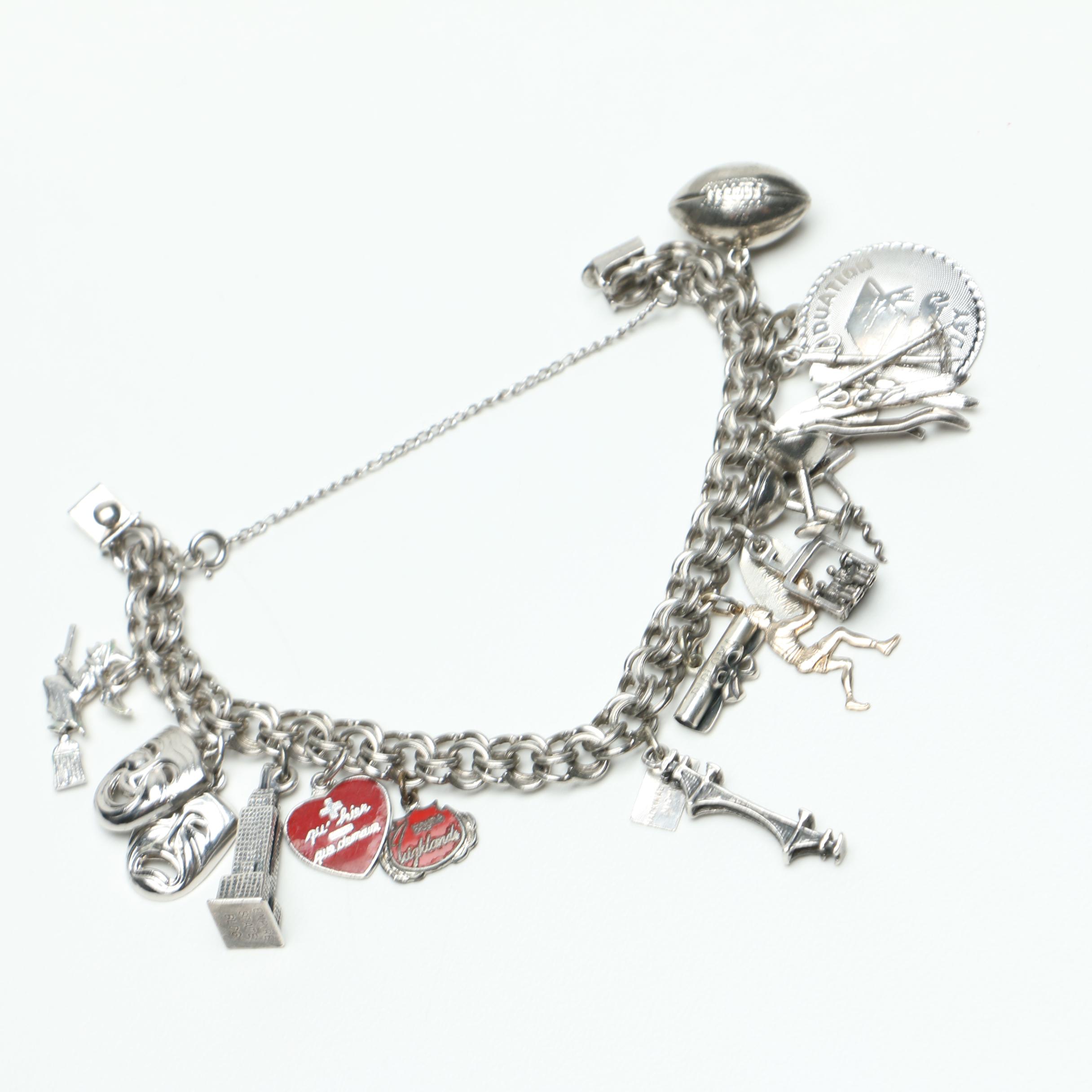 Sterling Silver Charm Bracelet
