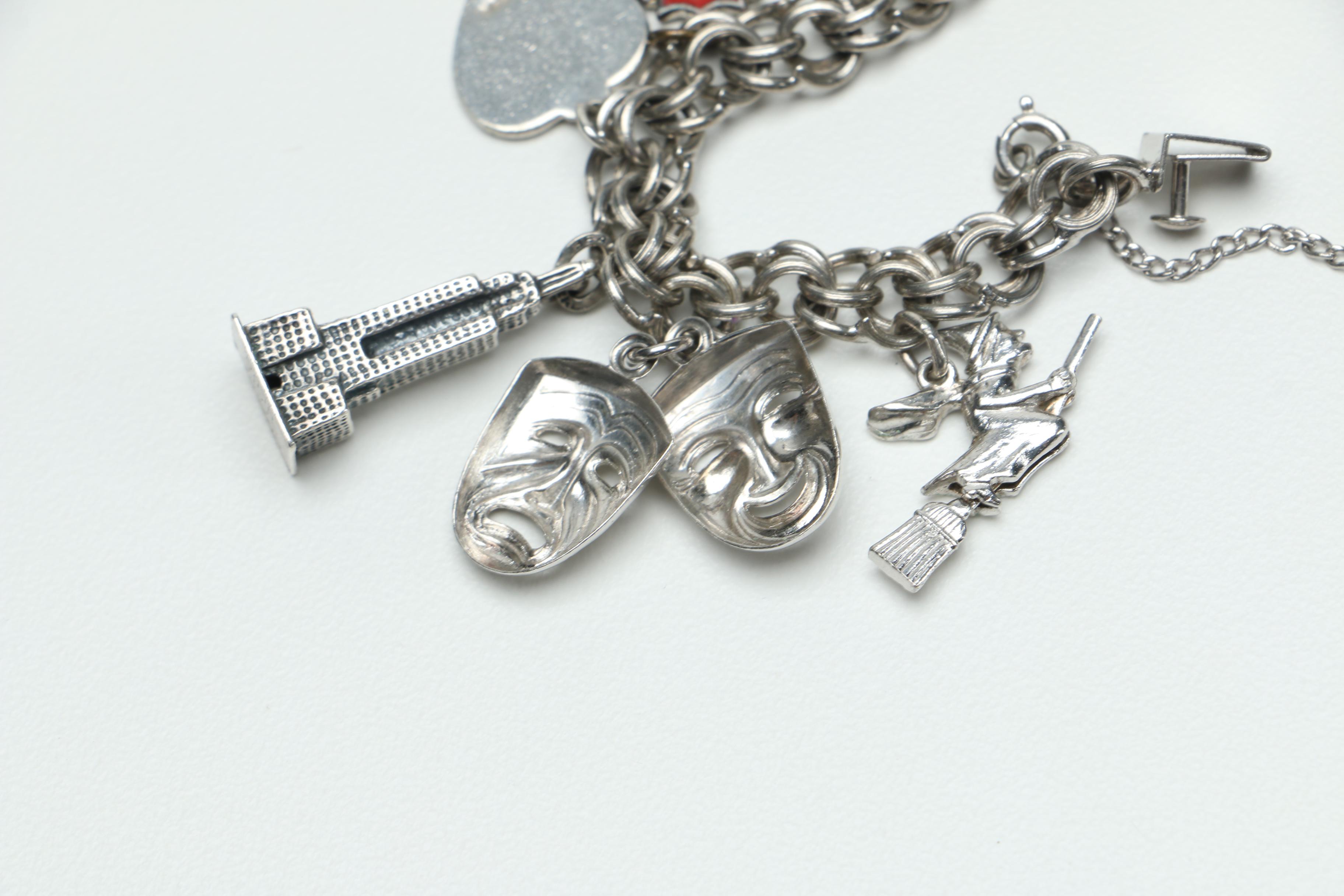 Sterling Silver Charm Bracelet