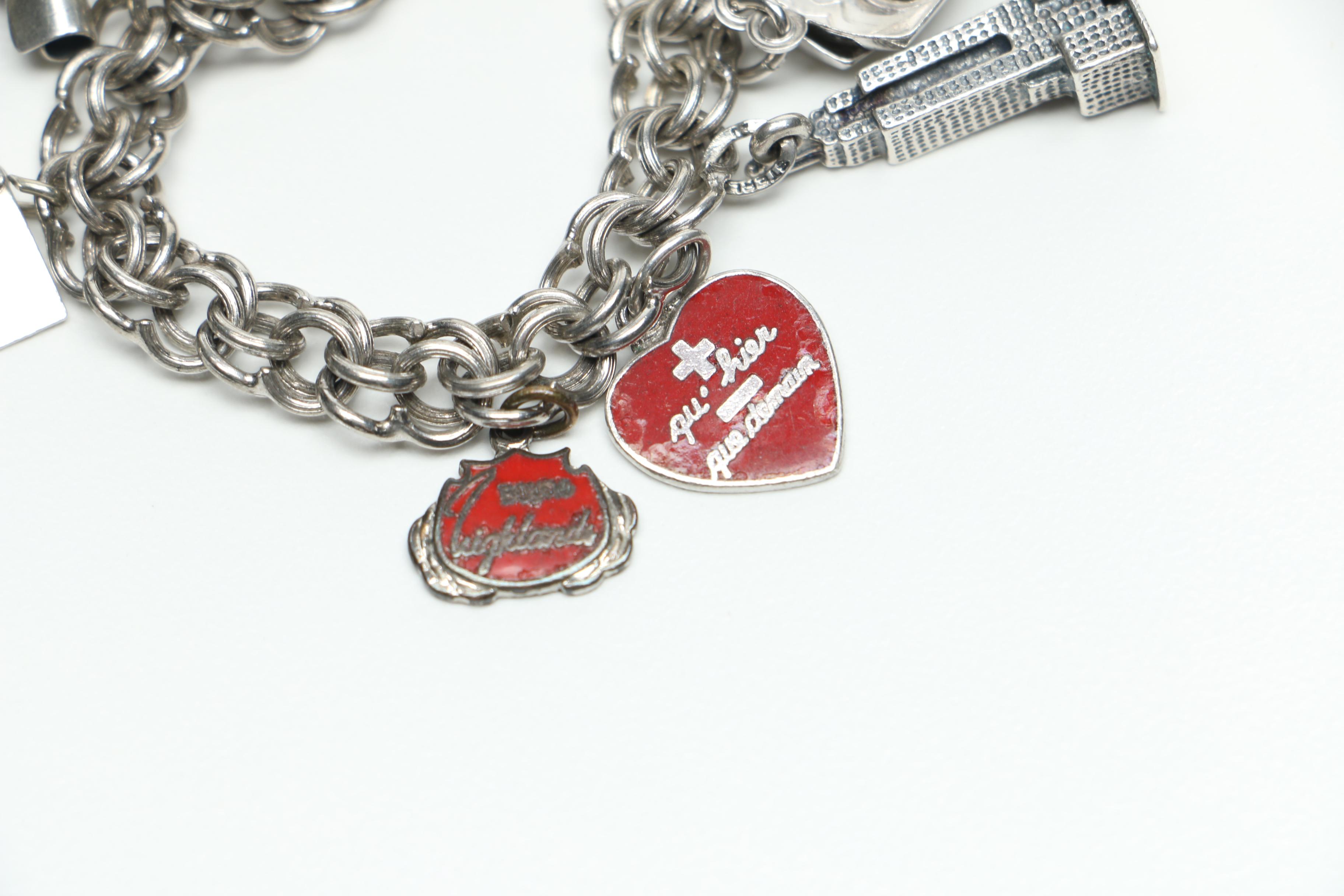 Sterling Silver Charm Bracelet