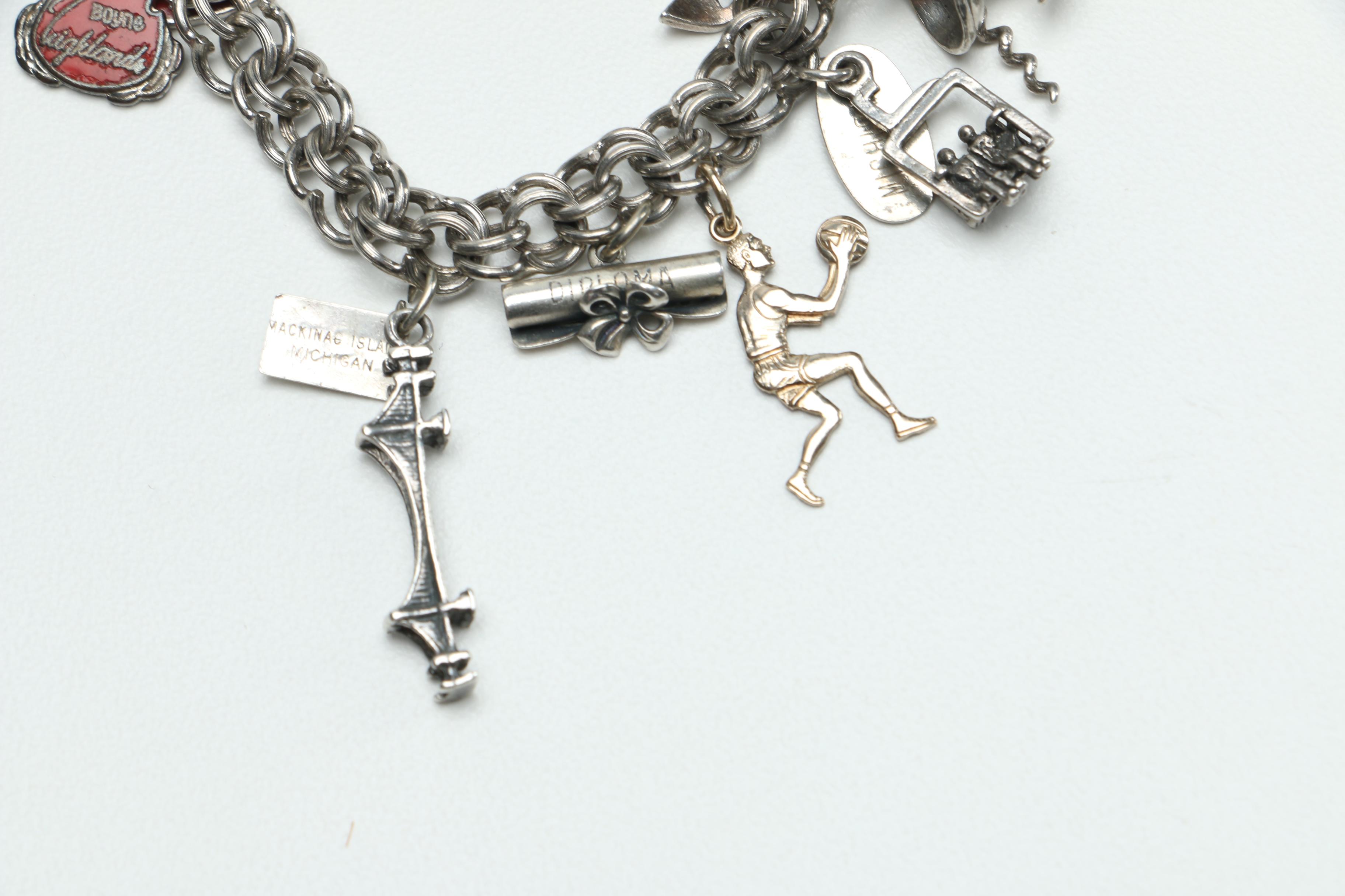 Sterling Silver Charm Bracelet