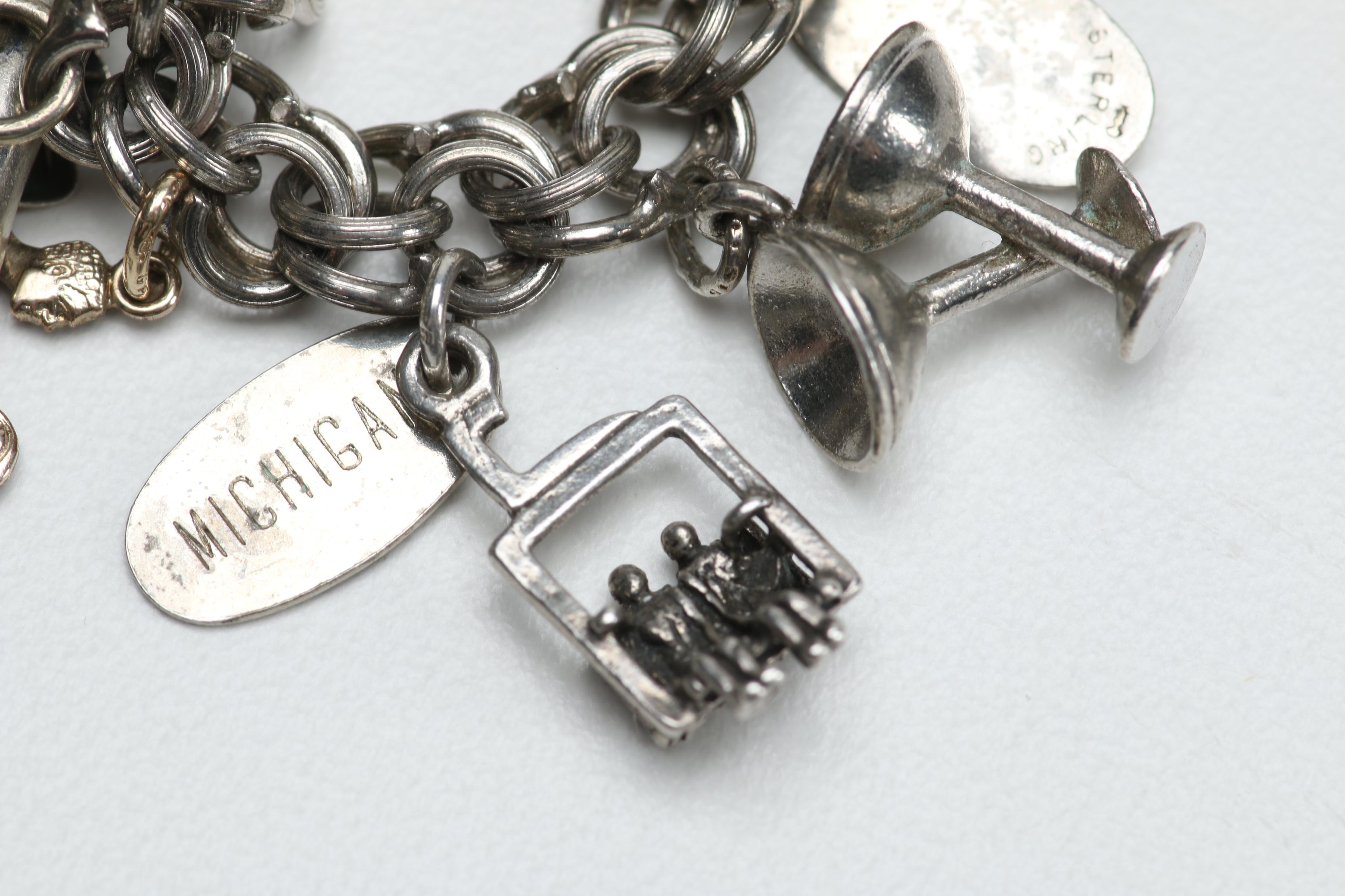 Sterling Silver Charm Bracelet