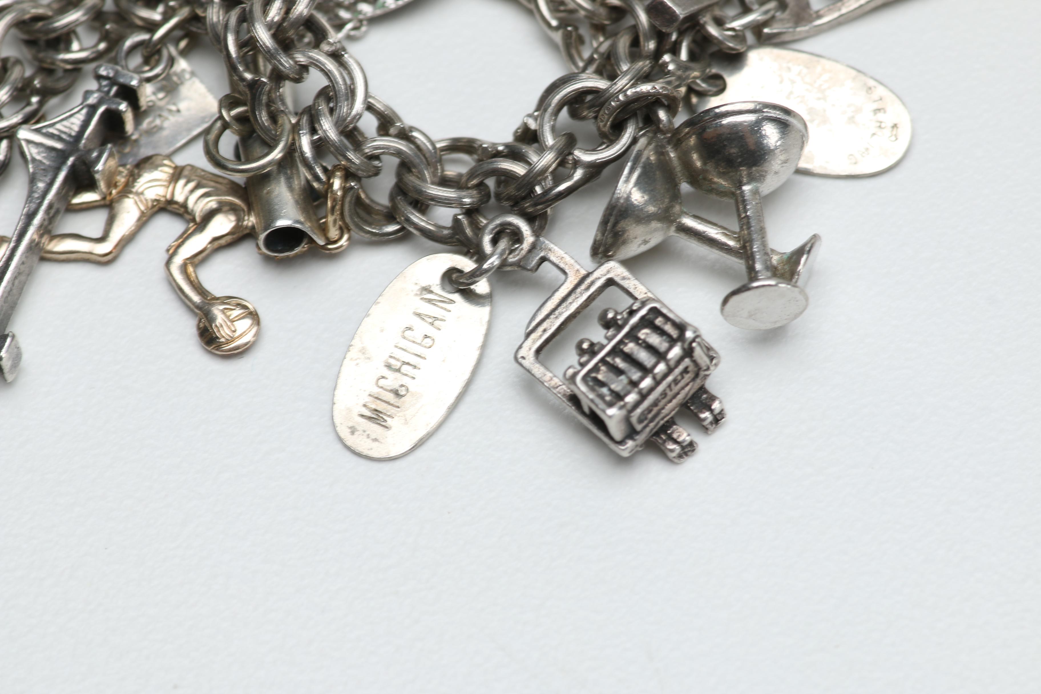 Sterling Silver Charm Bracelet