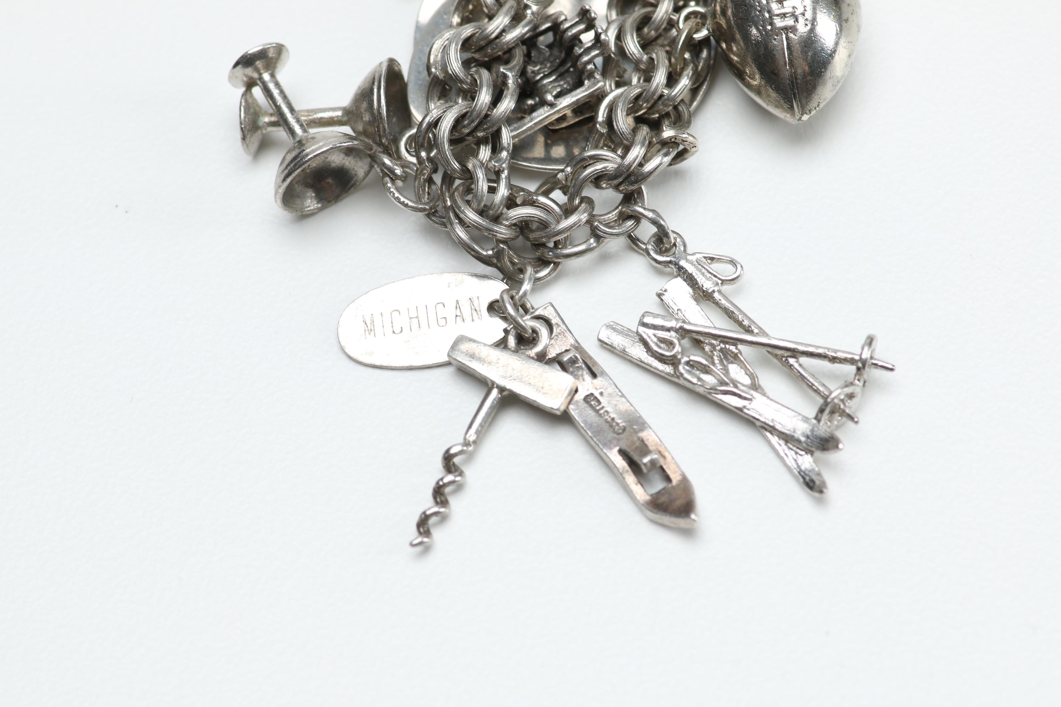 Sterling Silver Charm Bracelet