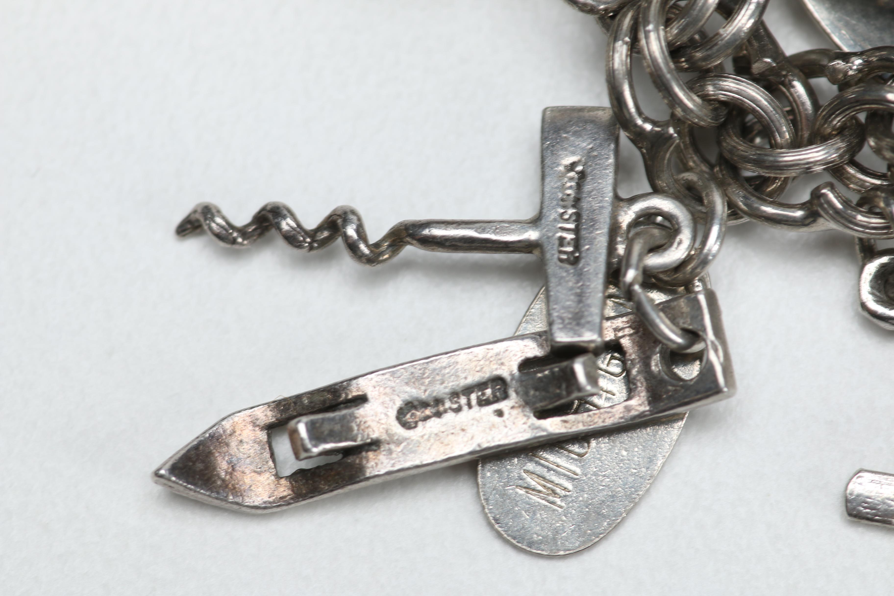 Sterling Silver Charm Bracelet