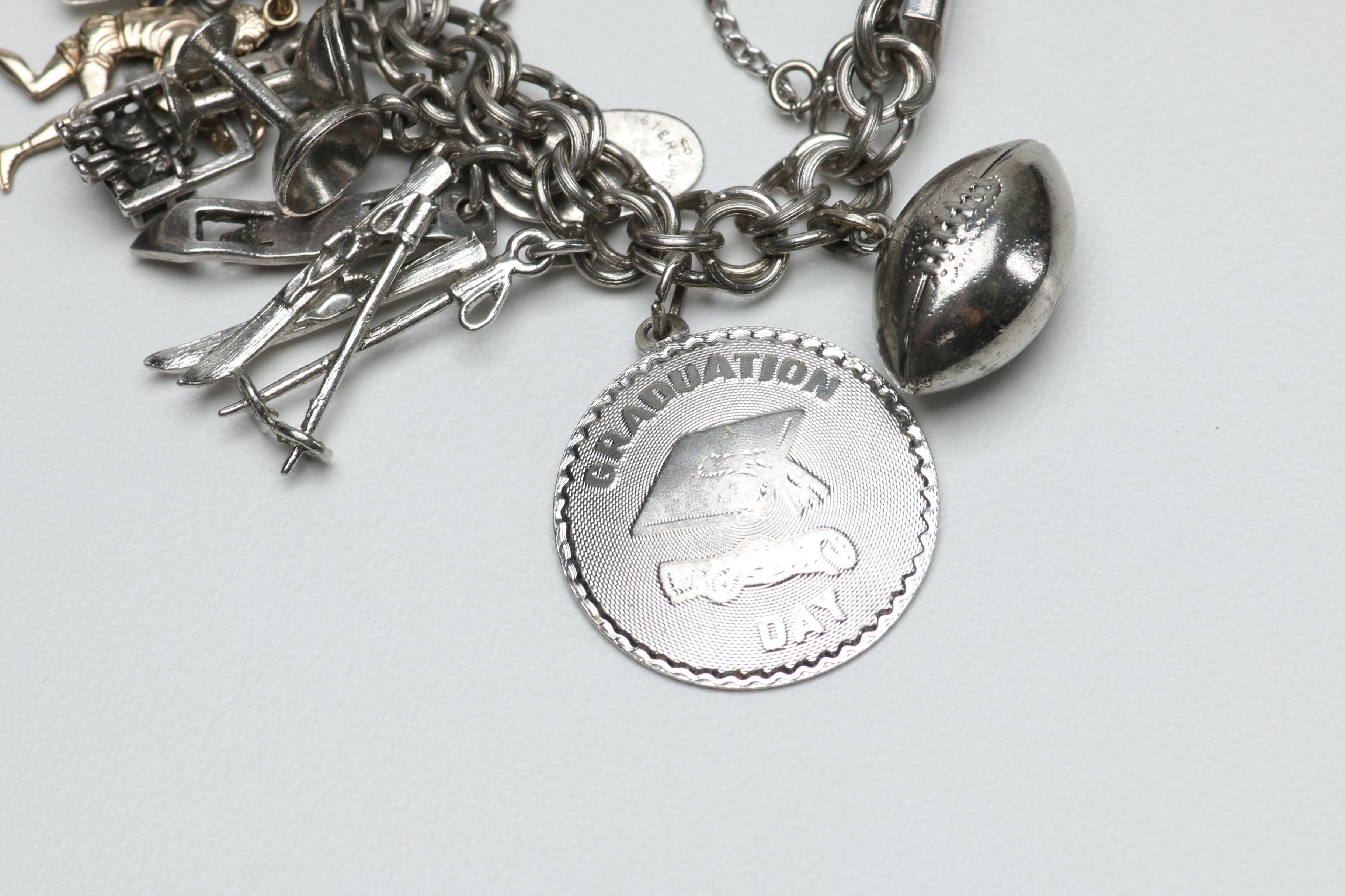 Sterling Silver Charm Bracelet