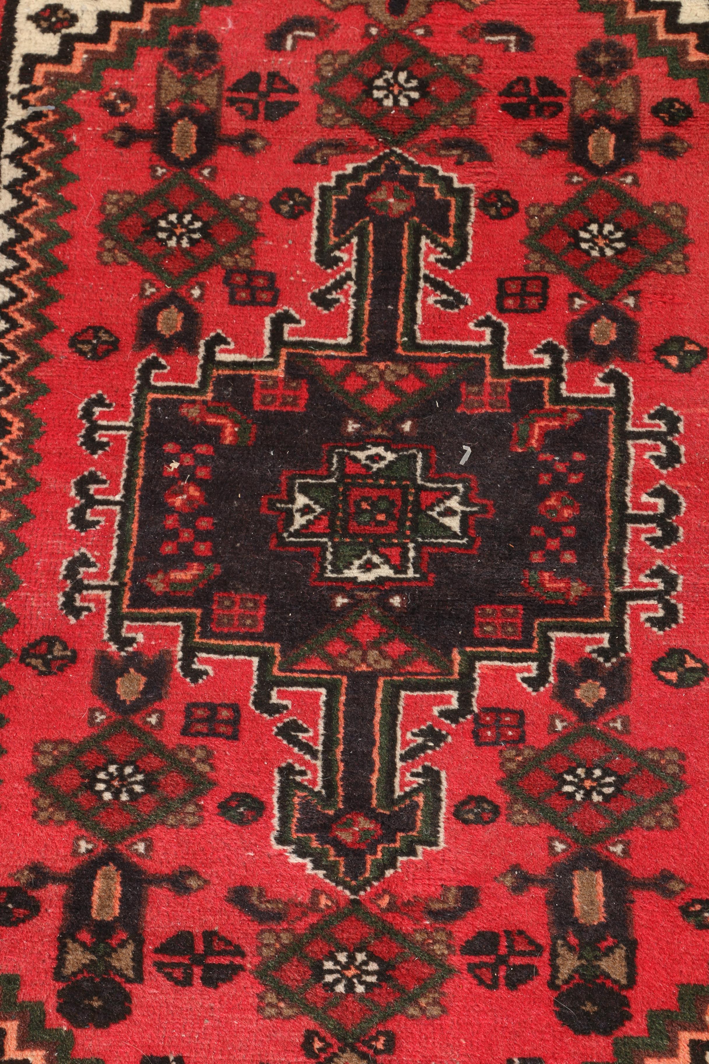 Hand-Knotted Hamadan Area Rug