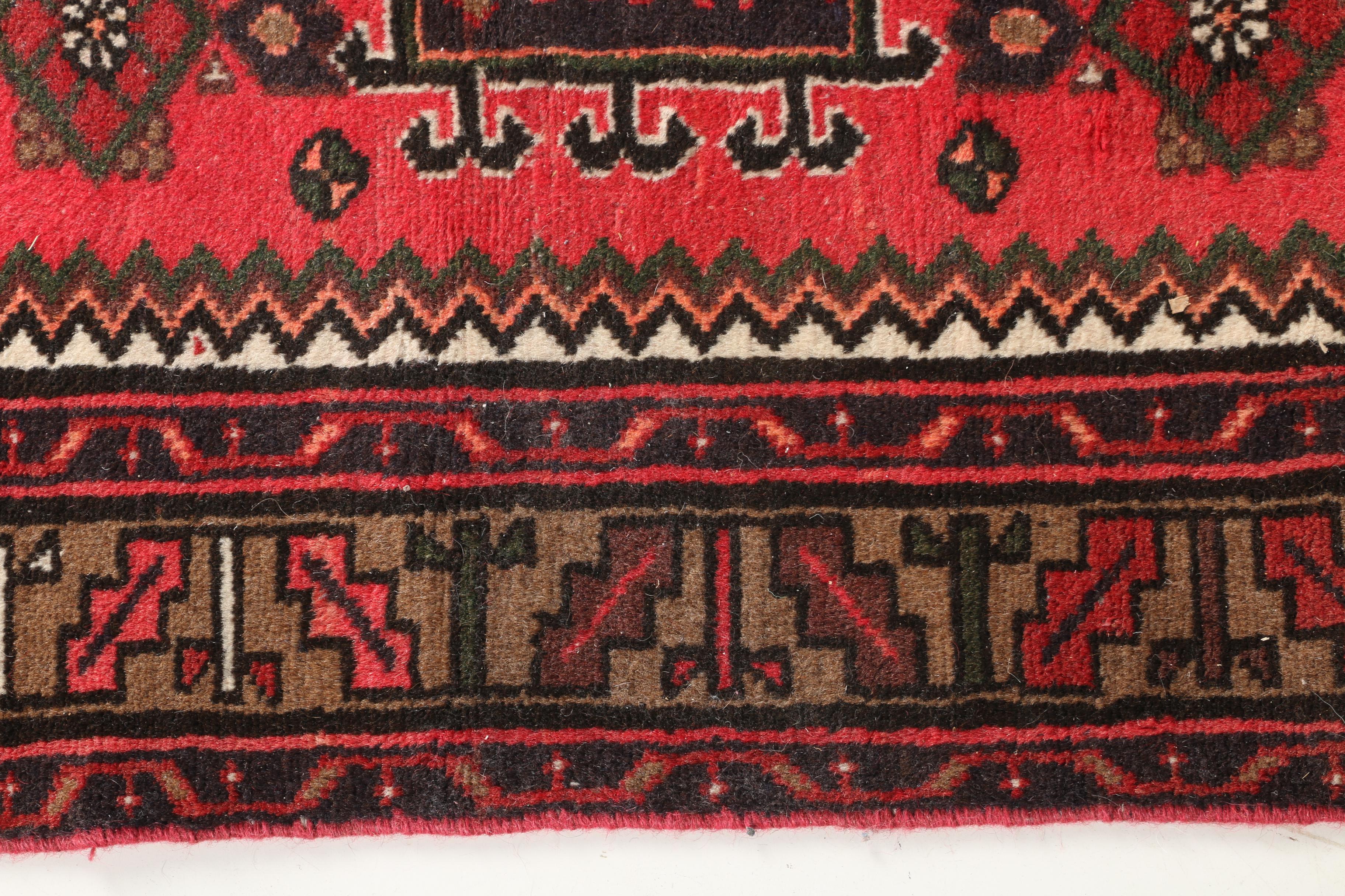 Hand-Knotted Hamadan Area Rug