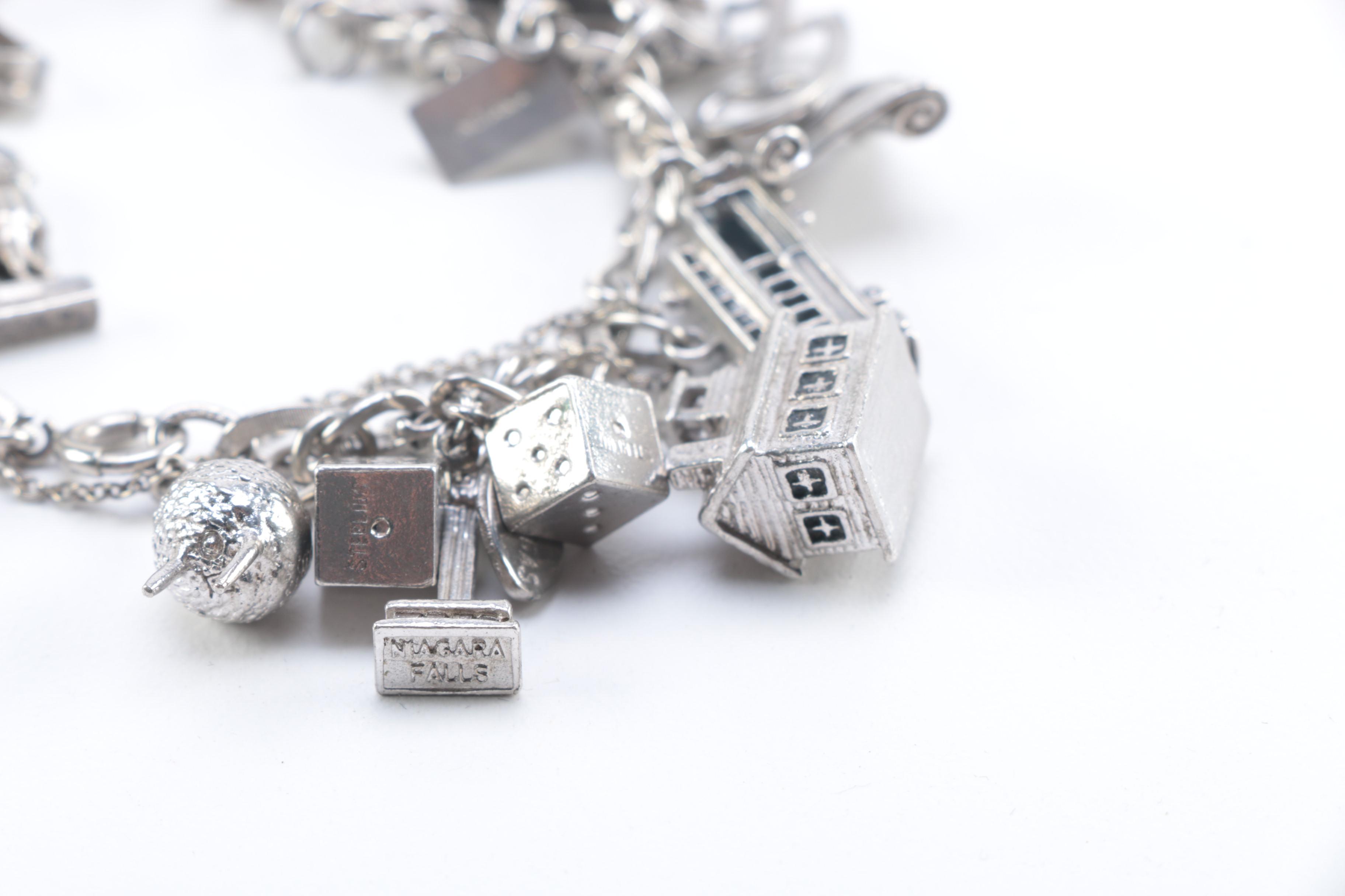 Sterling Silver Charm Bracelet