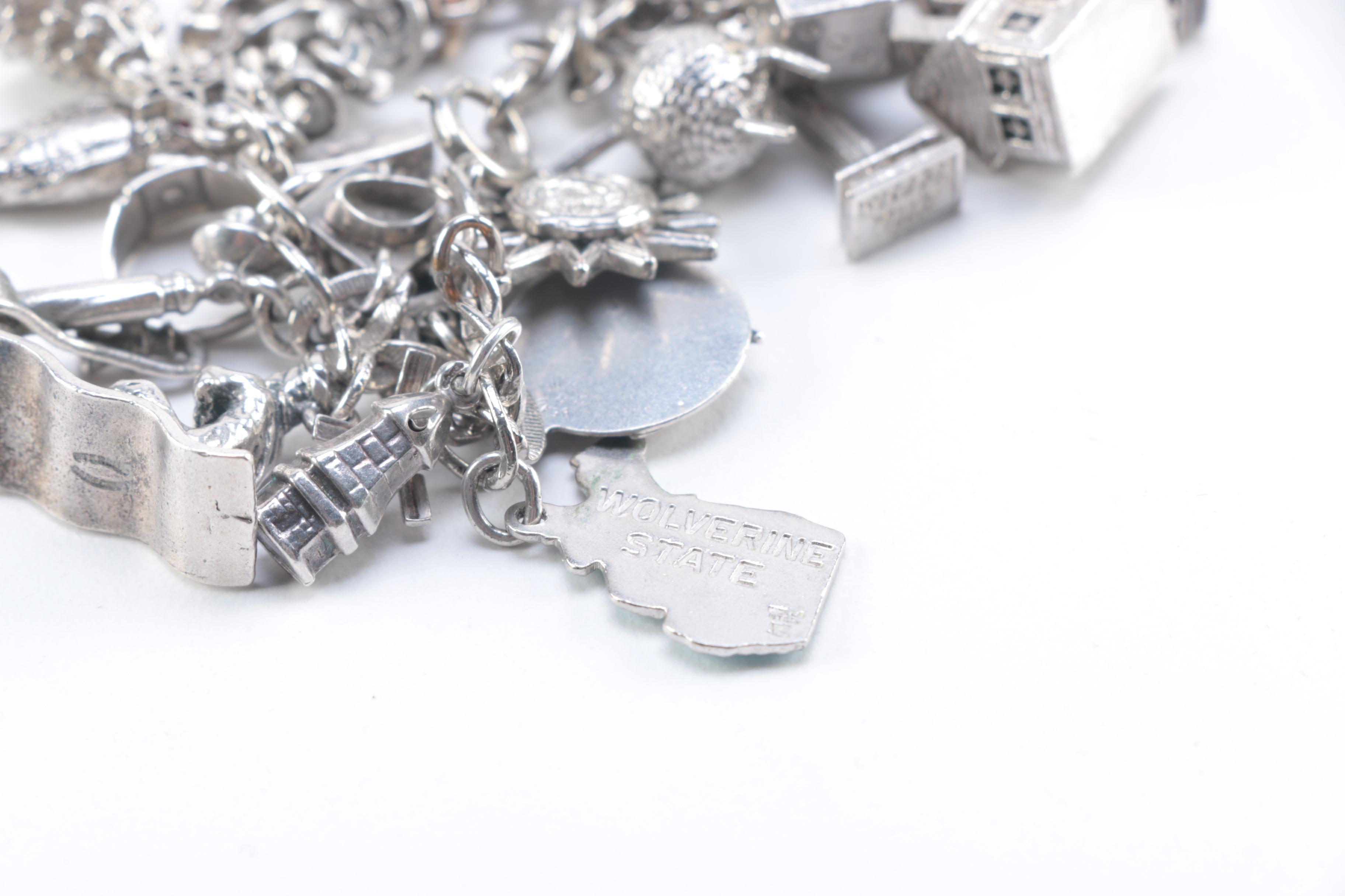Sterling Silver Charm Bracelet
