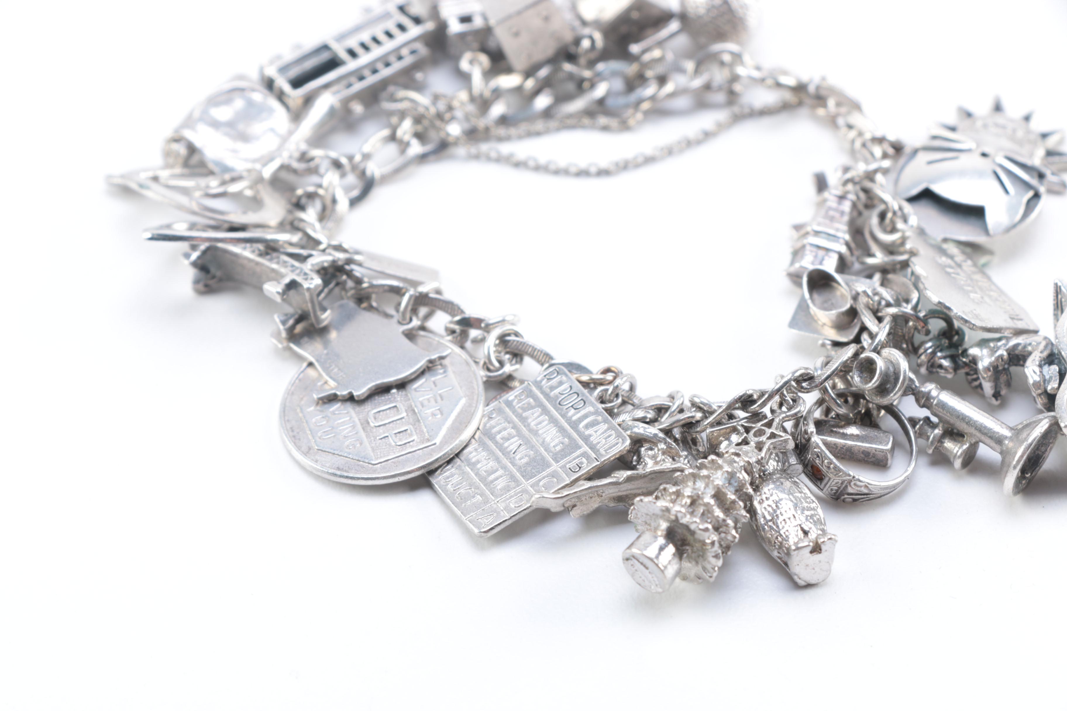 Sterling Silver Charm Bracelet