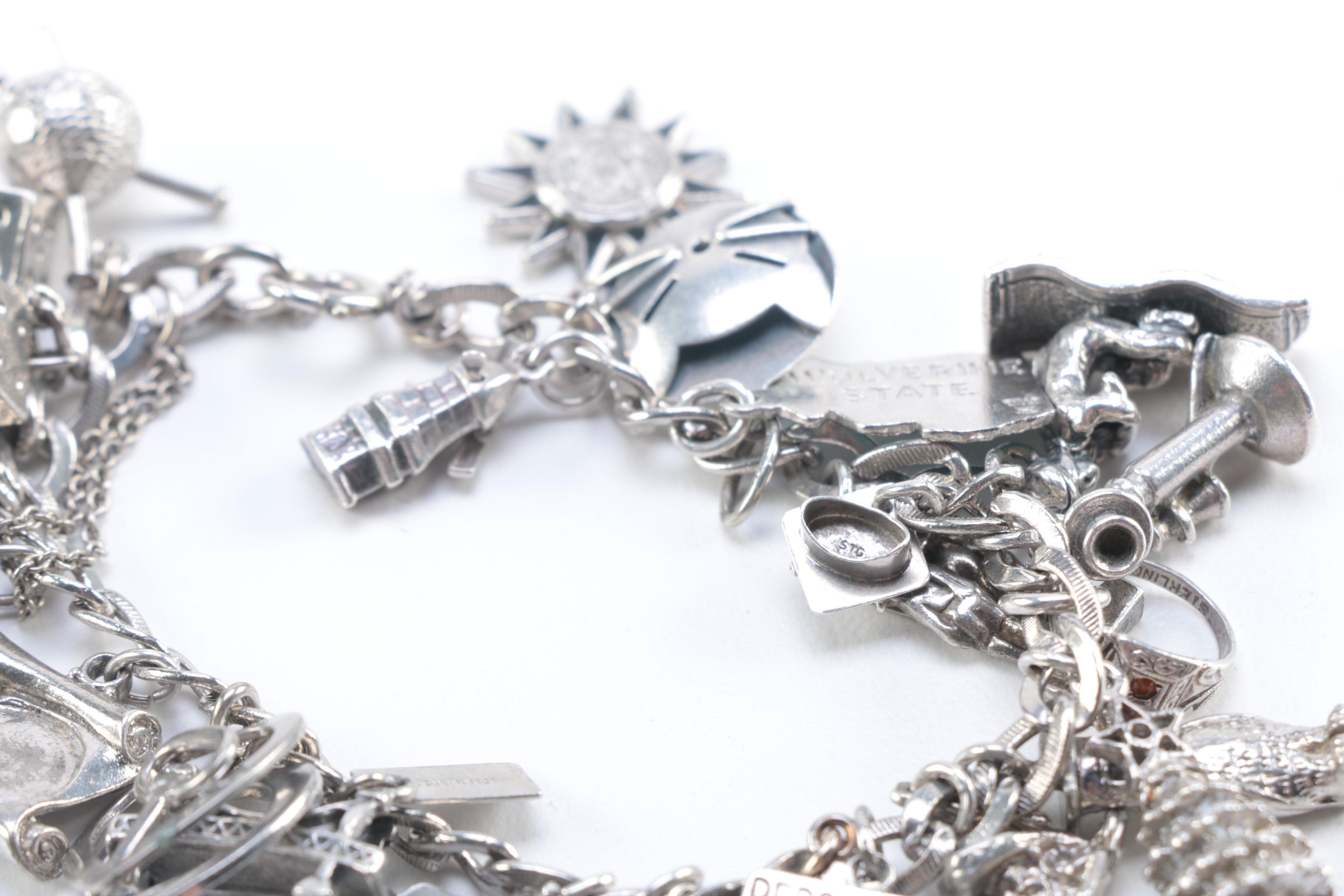 Sterling Silver Charm Bracelet