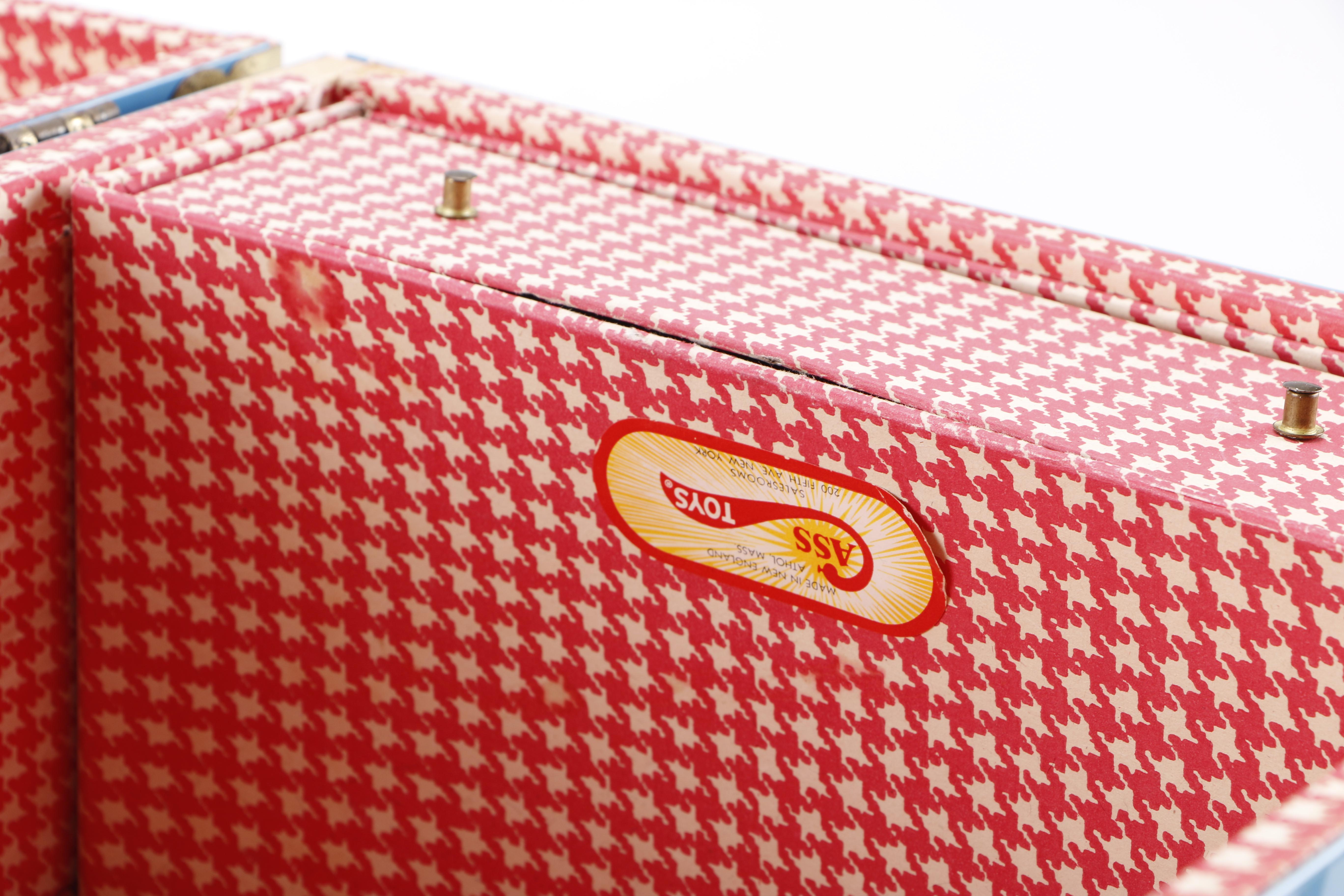 Blue and Black Cass Toys Doll Trunk