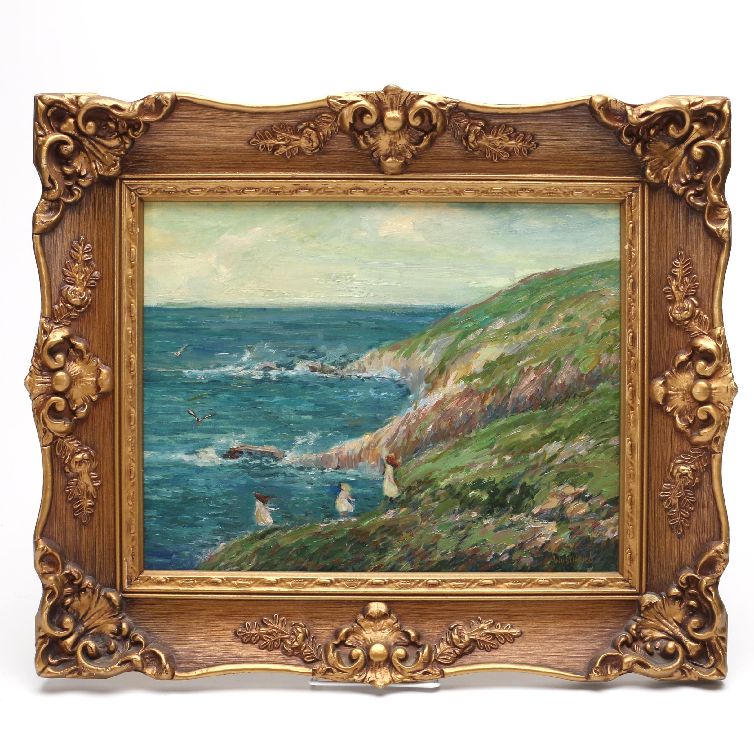 Oil Painting on Board of Oceanscape