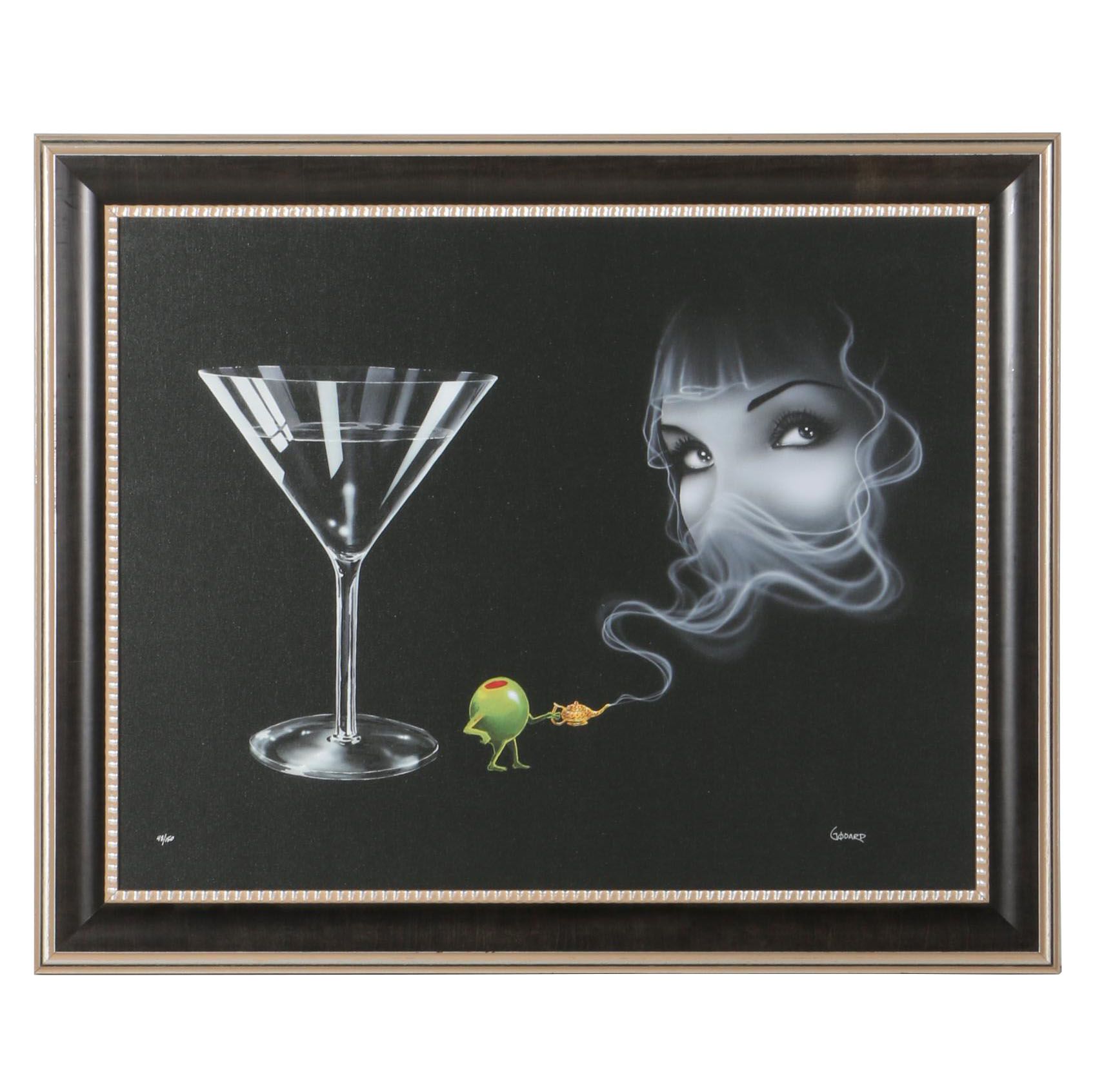 Michael Godard Limited Edition Giclee "I Dream of Martini Eyes"