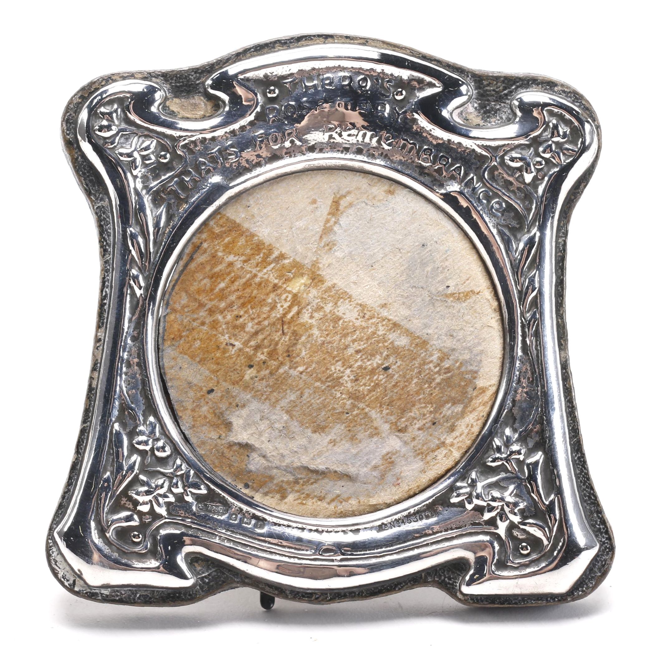 1908 Gourdel Vales & Co. Sterling Silver Frame