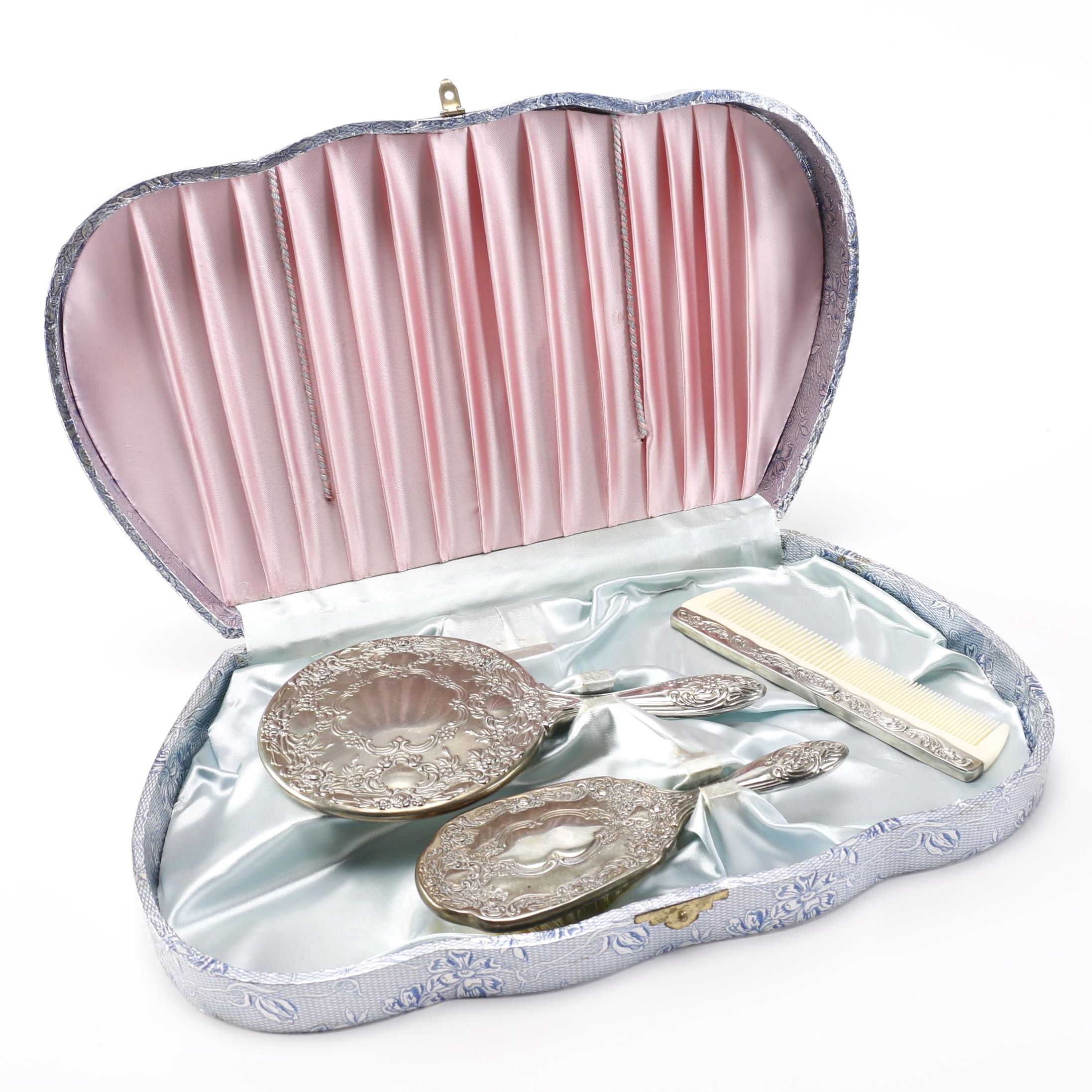 Silver Plate Dresser Set