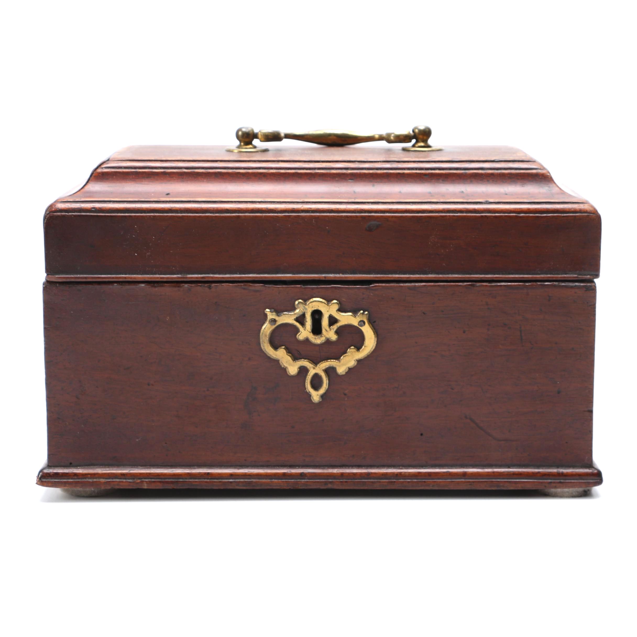 Antique Mahogany Tea Caddy
