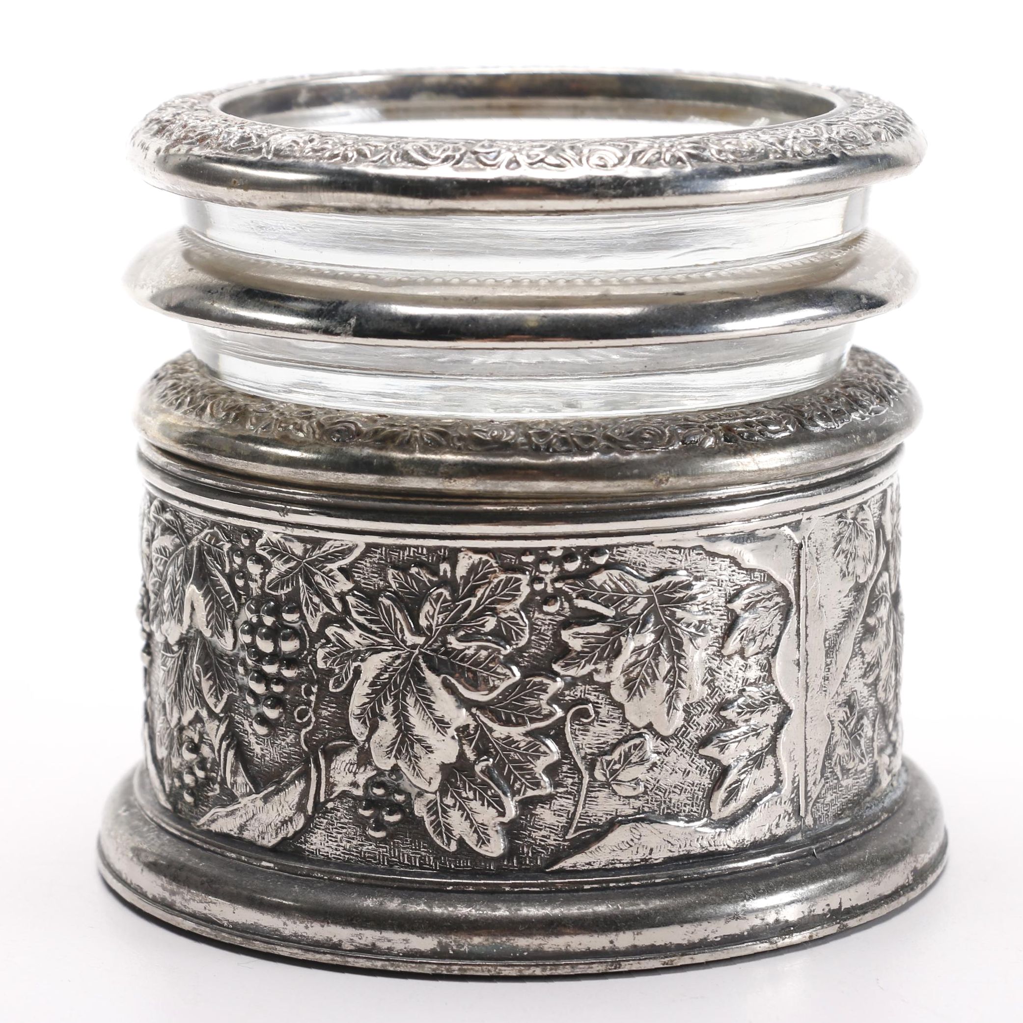 Silver Plated Drink Coasters and Wine Cooler featuring Towle