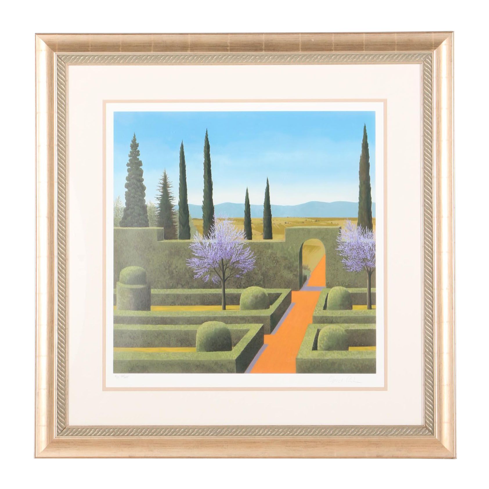 Astrid Preston Limited Edition Artist Proof Serigraph "Morning Garden"