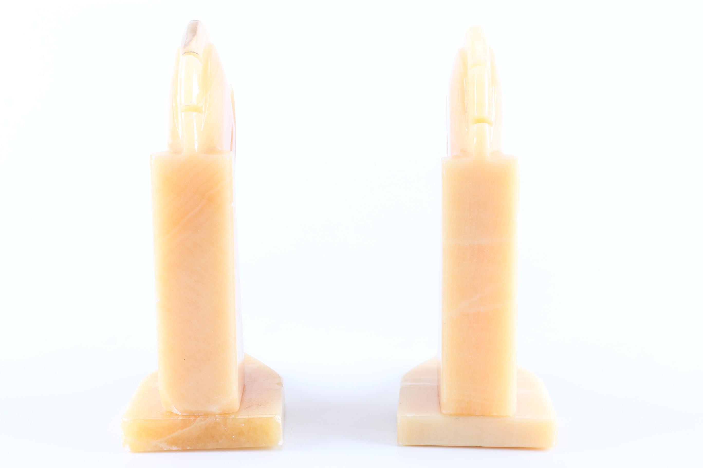 Onyx Horse Head Bookends