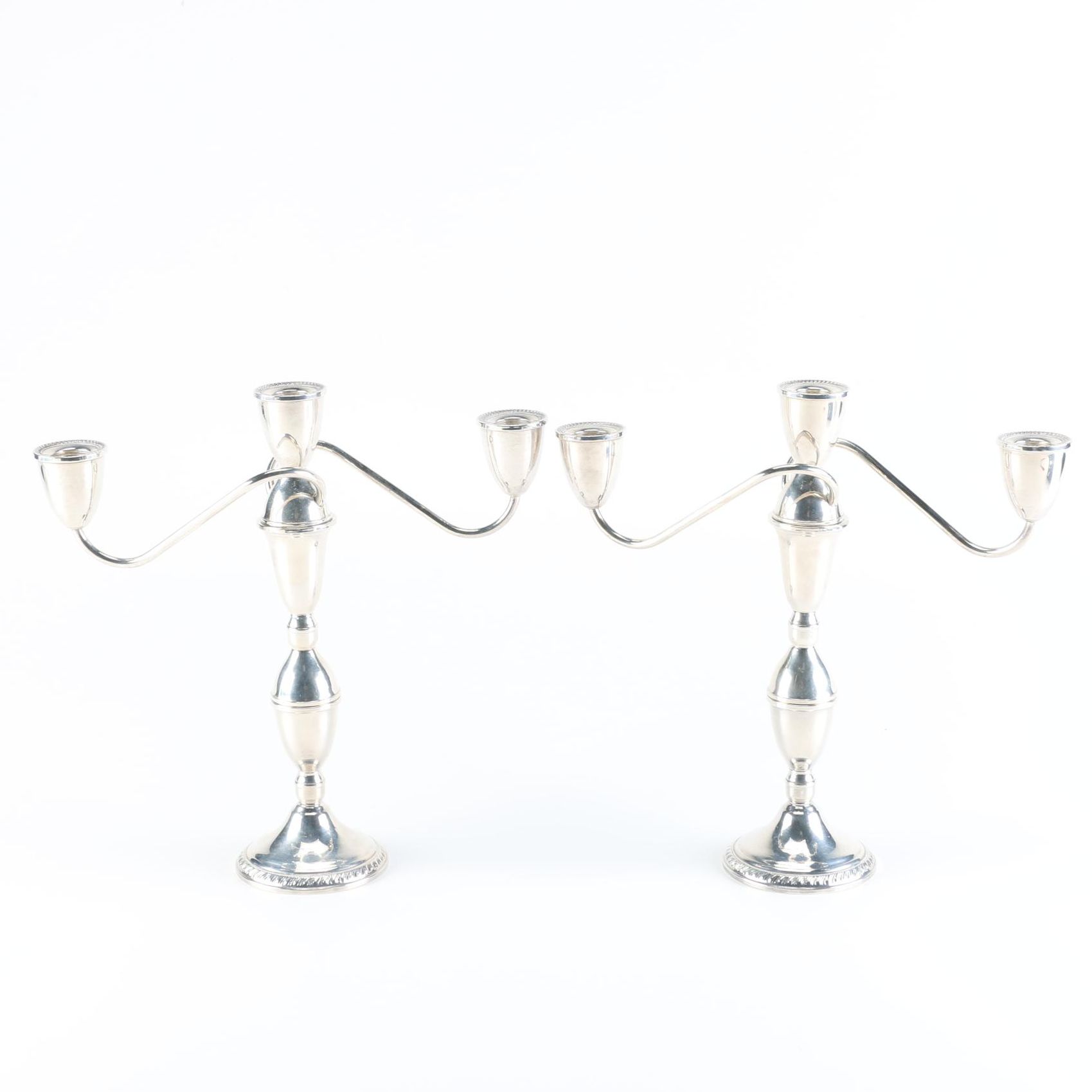 Duchin Weighted Sterling Candelabras