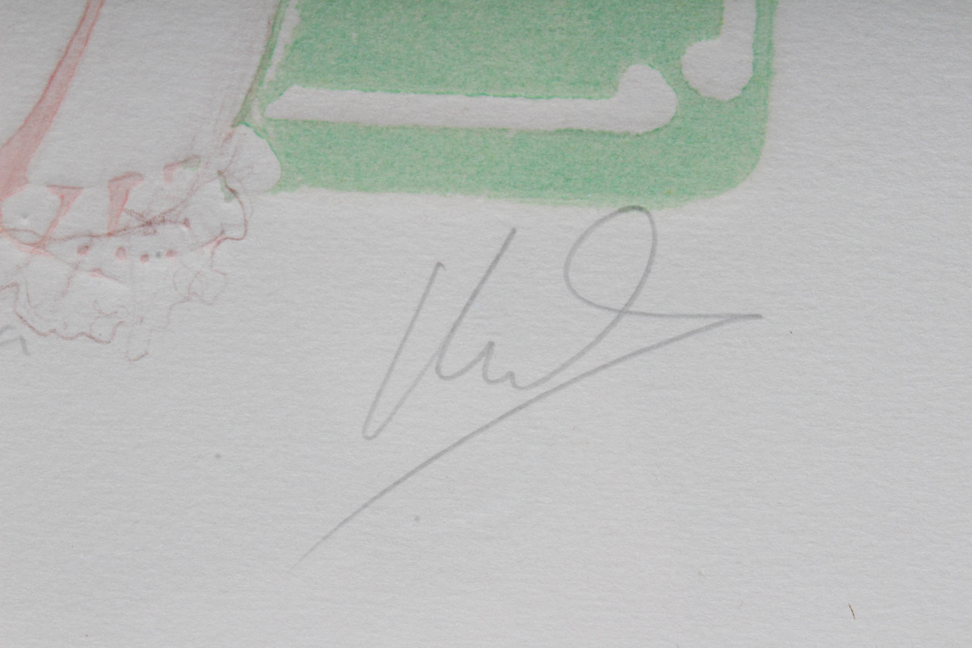 Mary Vickers Trial Proof Embossed Lithograph "Lisa"